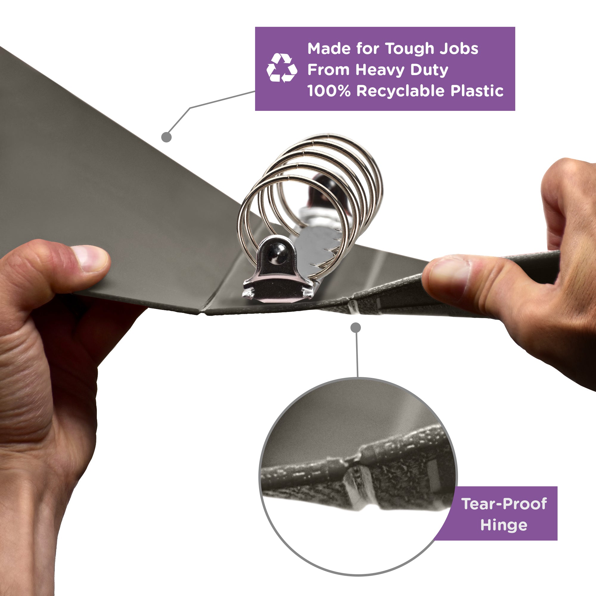 2-Inch Heavy Duty 5-Ring Binder – Top Opening