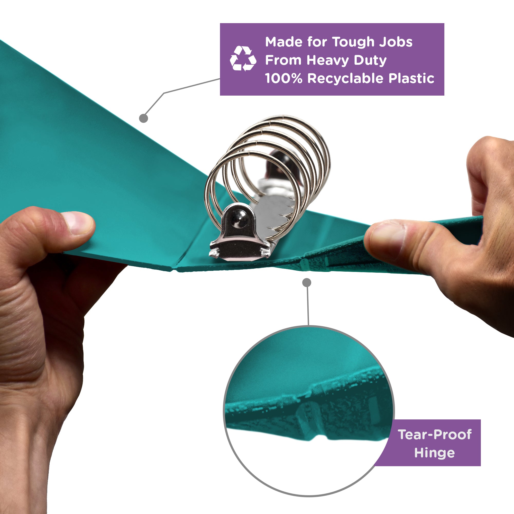 2-Inch Heavy Duty 5-Ring Binder – Top Opening