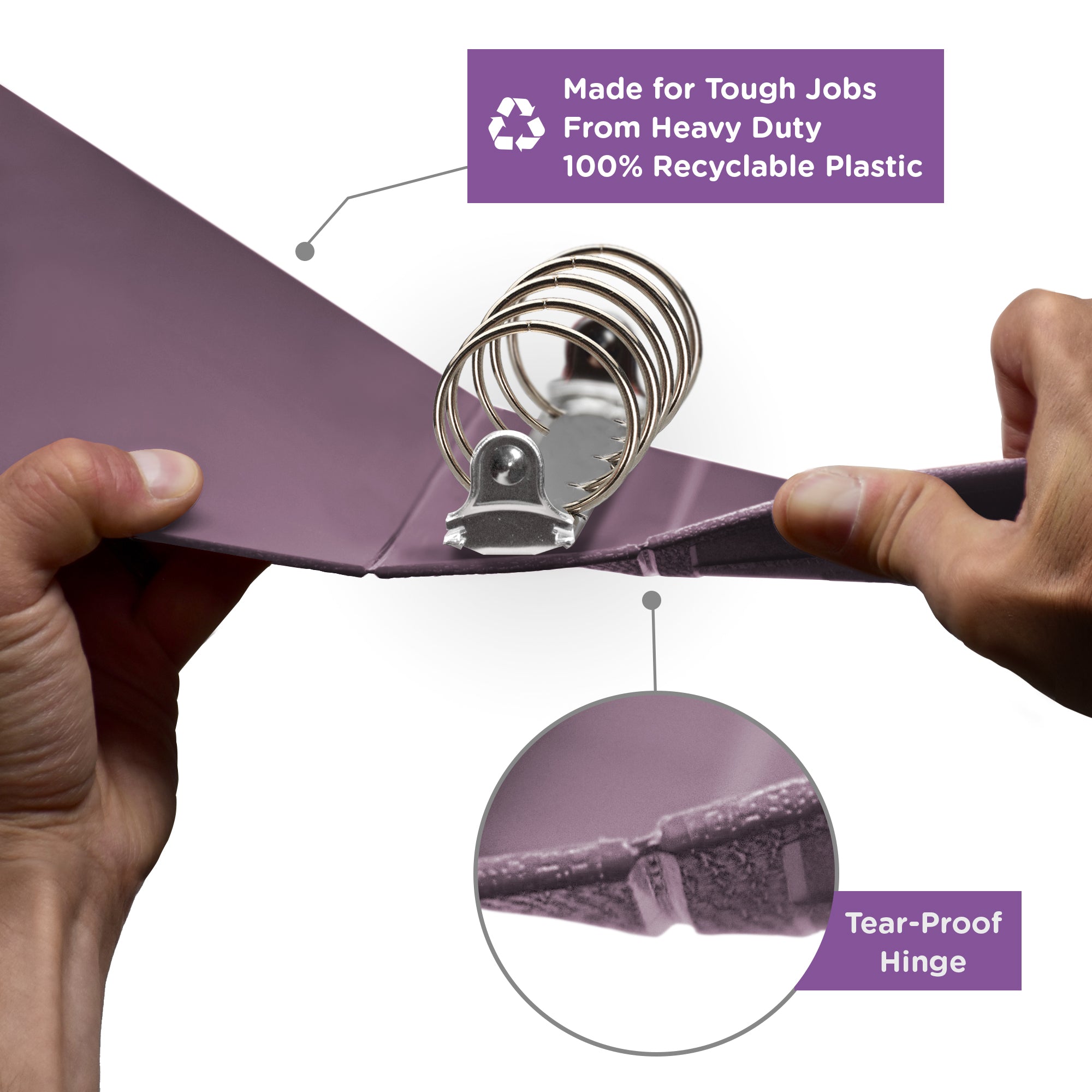 2-Inch Heavy Duty 5-Ring Binder – Top Opening