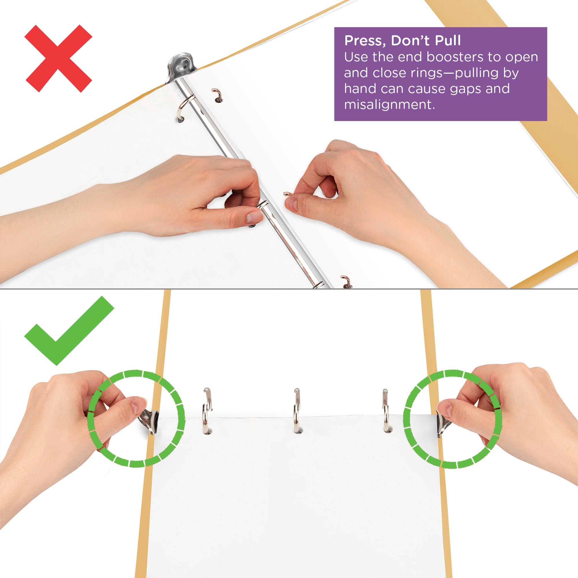 2-Inch Heavy Duty 3-Ring Binder for Medical Charting - Top Opening