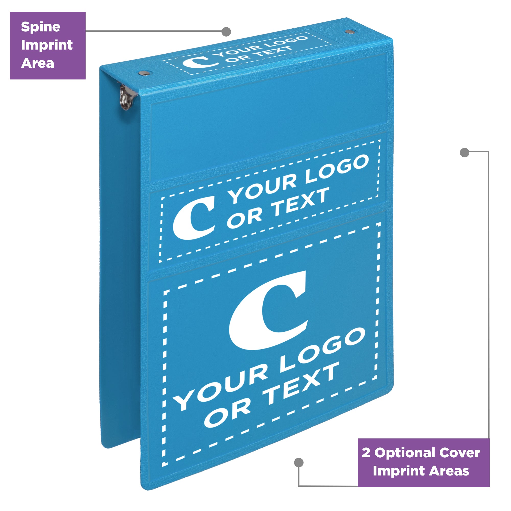 Custom 2-Inch Binder with Logo – Heavy Duty Top-Opening