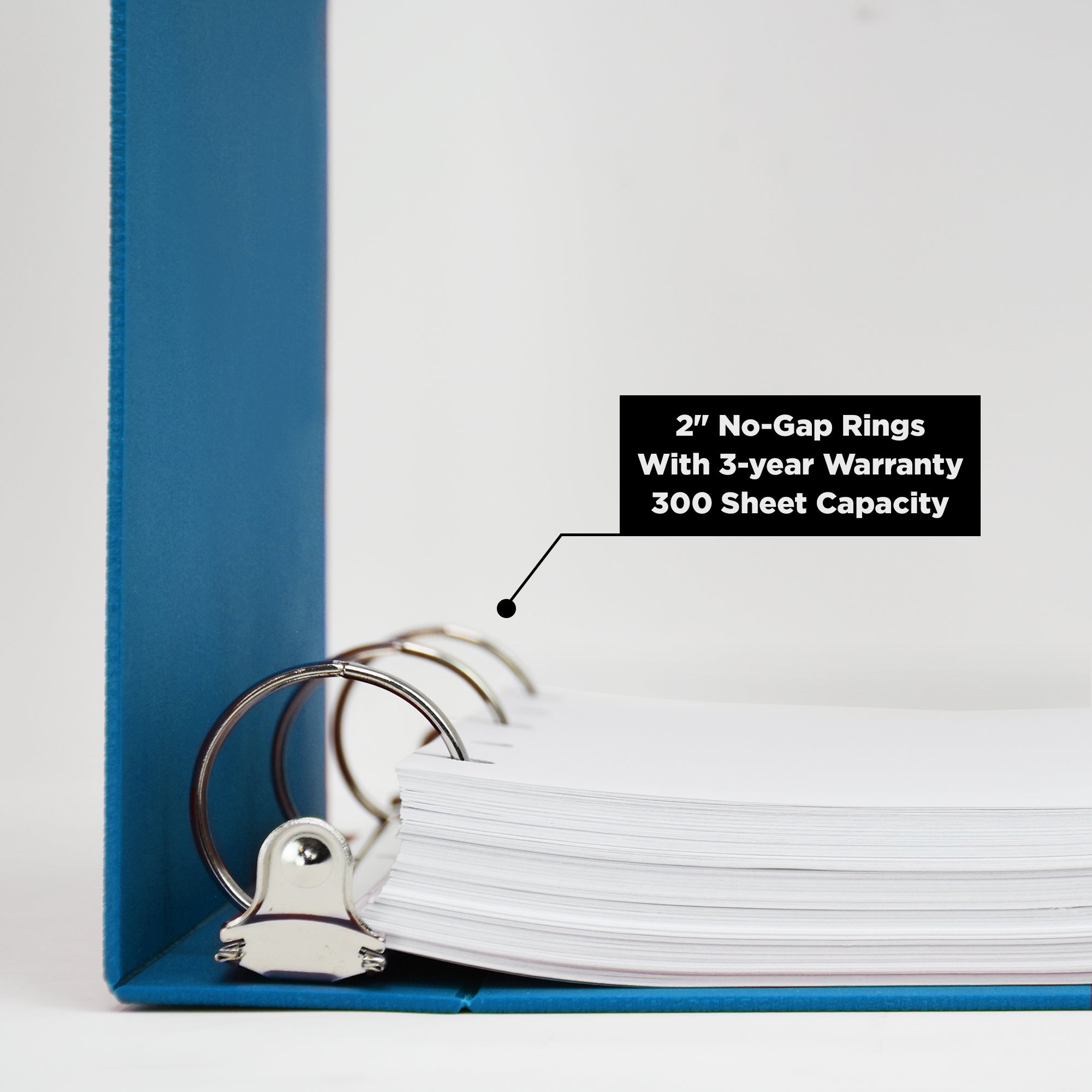2-Inch Heavy Duty 3-Ring Binder for Medical Charting - Top Opening