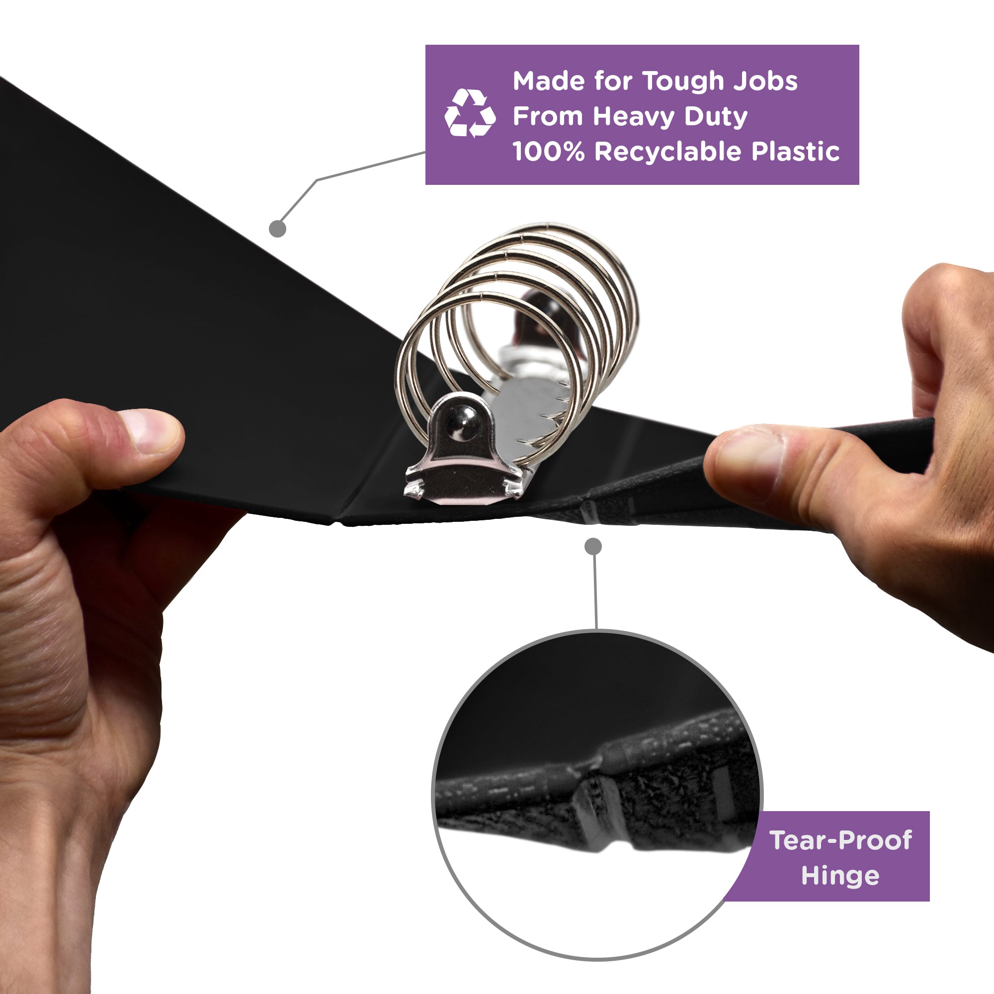 2-Inch Heavy Duty 5-Ring Binder – Top Opening