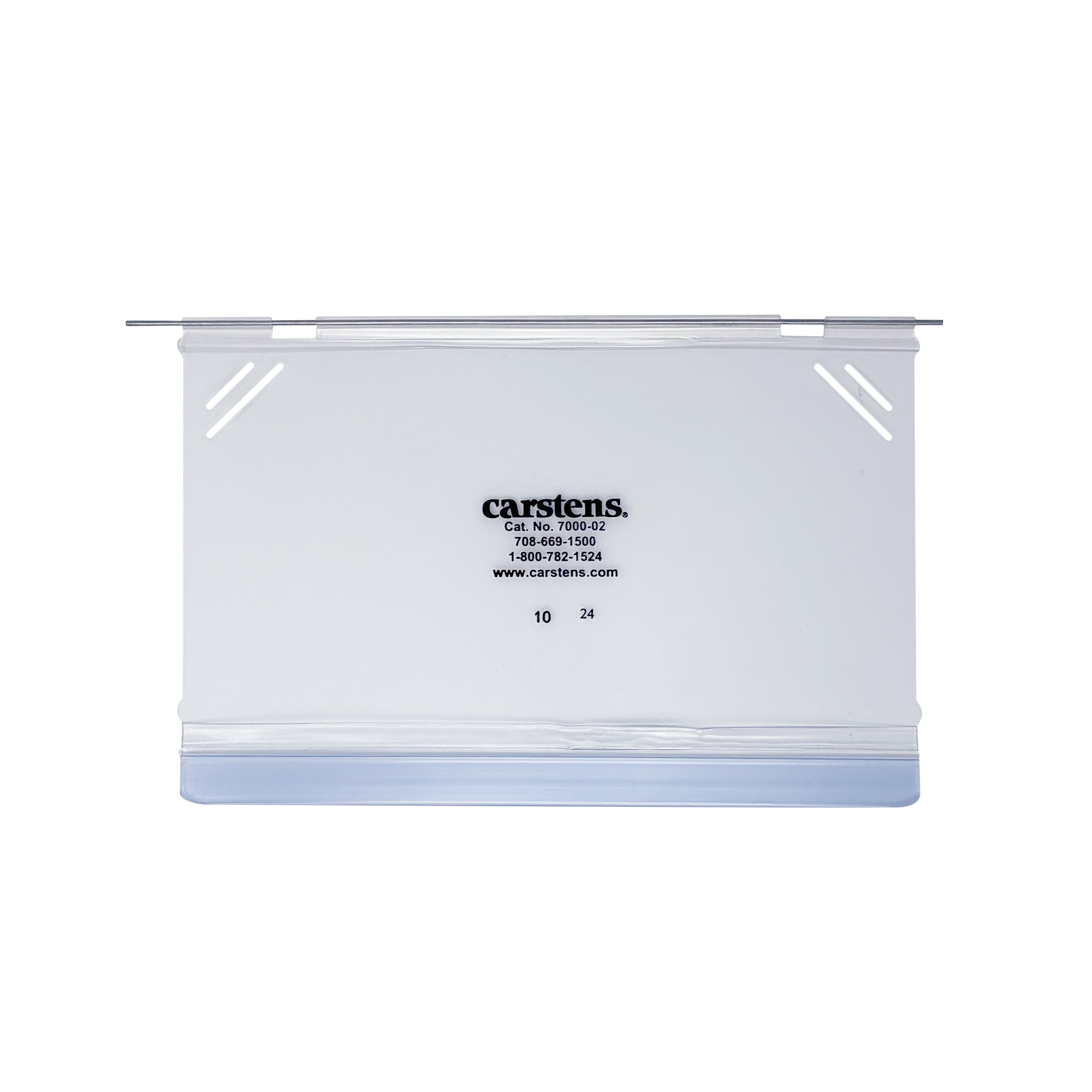 10-Pack Vinyl Replacement Pockets for Kardex-Visitrays