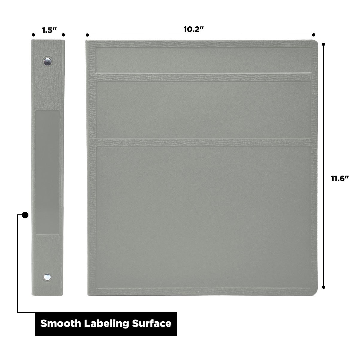 1-Inch Heavy Duty 3-Ring Binder for Medical Charting – Side Opening