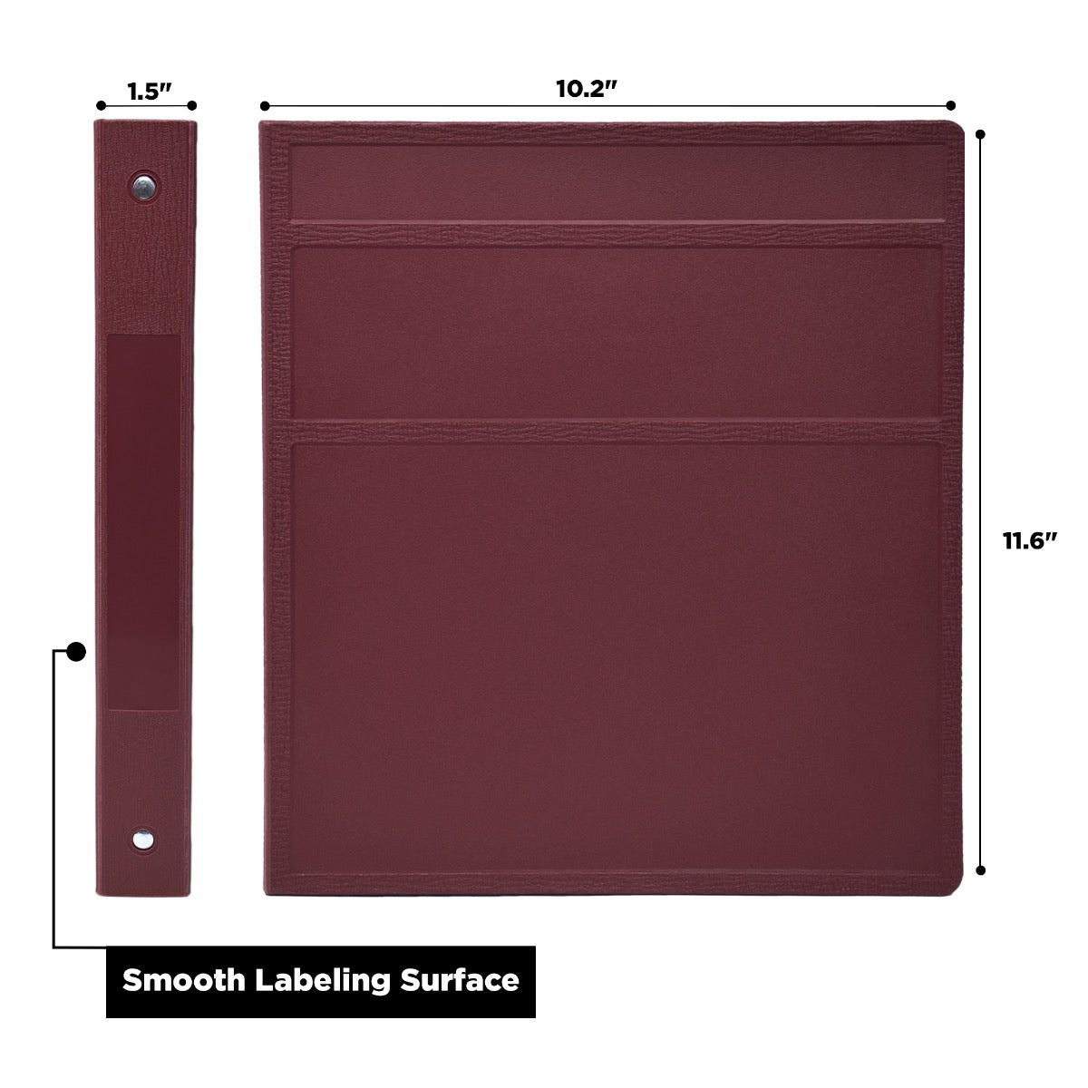 1-Inch Heavy Duty 3-Ring Binder for Medical Charting – Side Opening