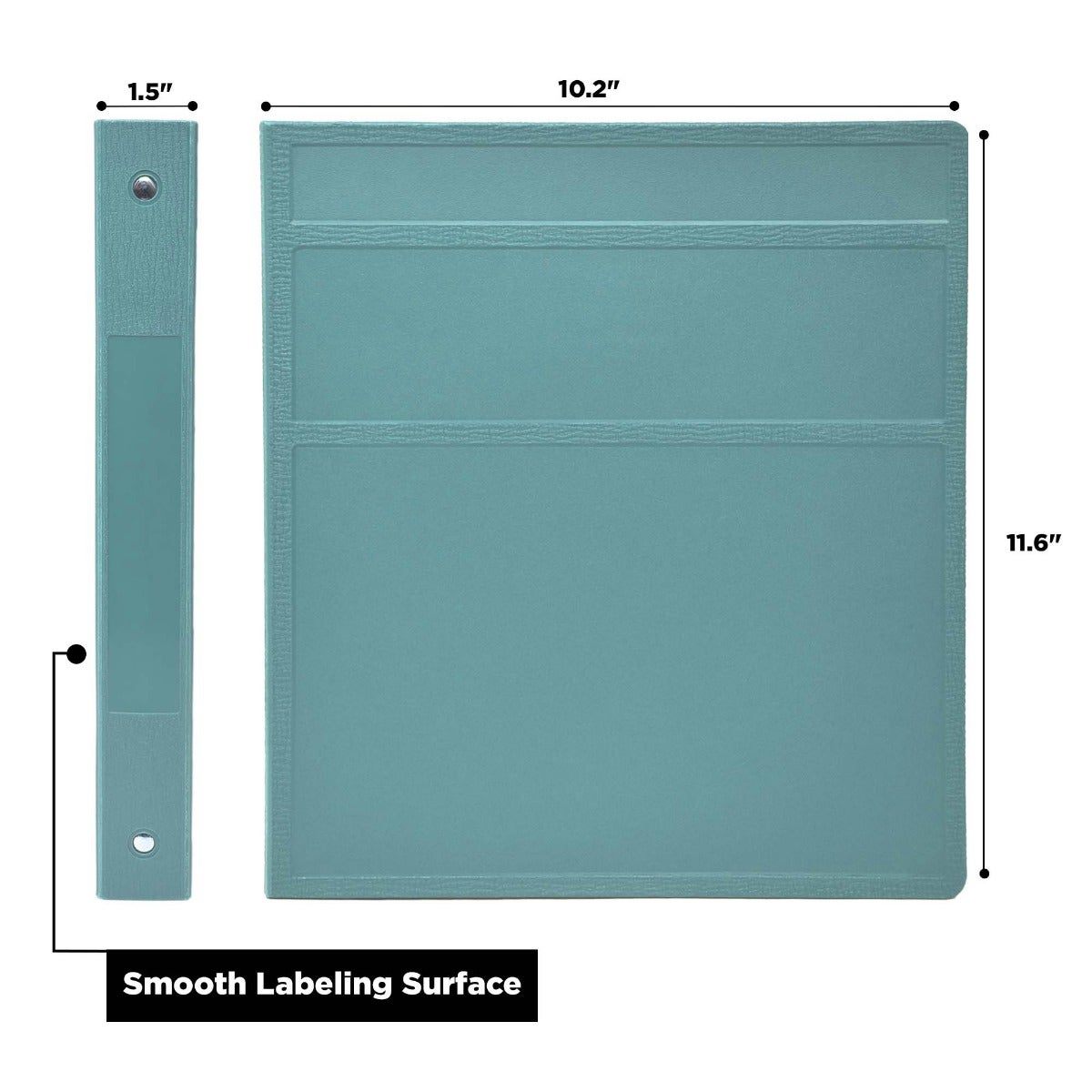 1-Inch Heavy Duty 3-Ring Binder for Medical Charting – Side Opening