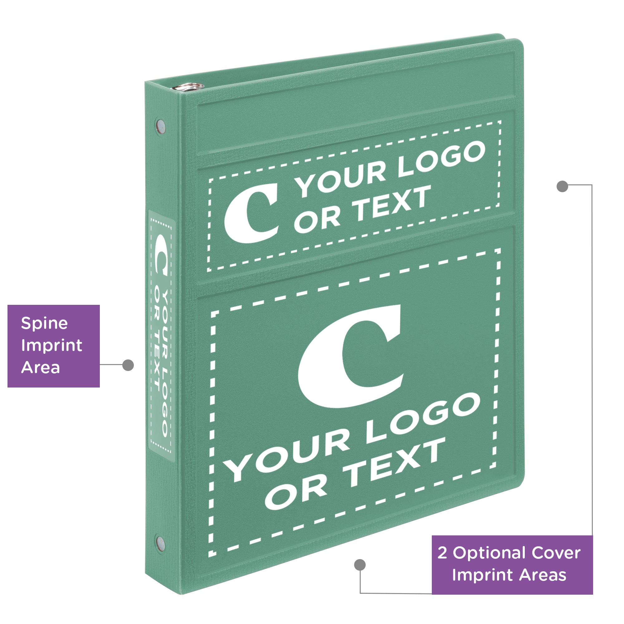 Custom 1-Inch Binder with Logo – Heavy Duty Side-Opening