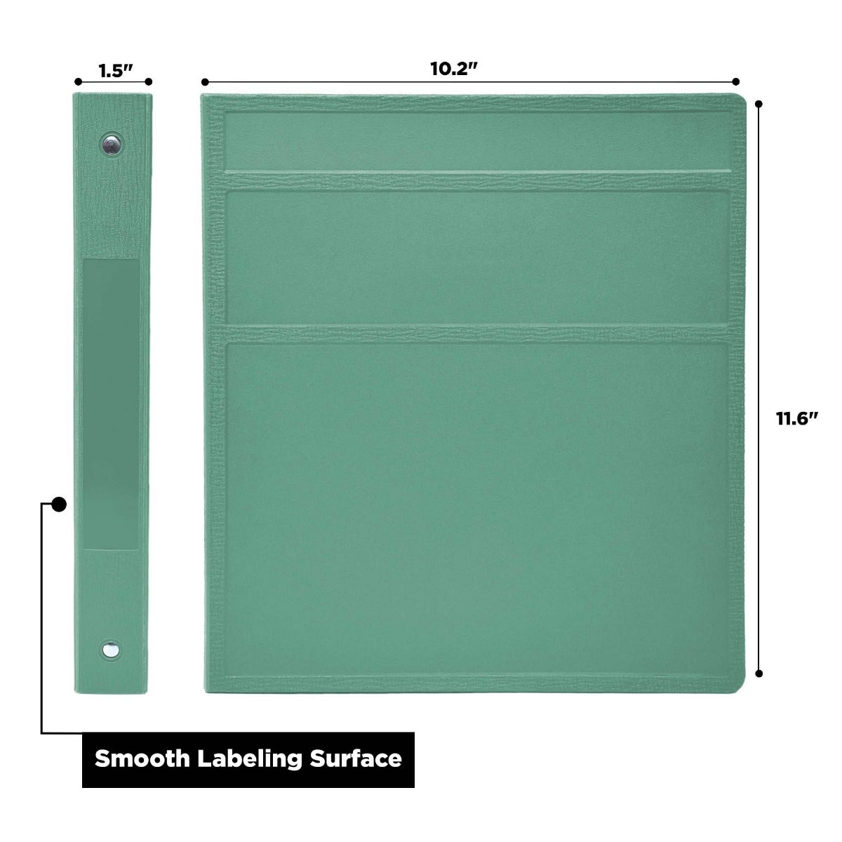 1-Inch Heavy Duty 3-Ring Binder for Medical Charting – Side Opening