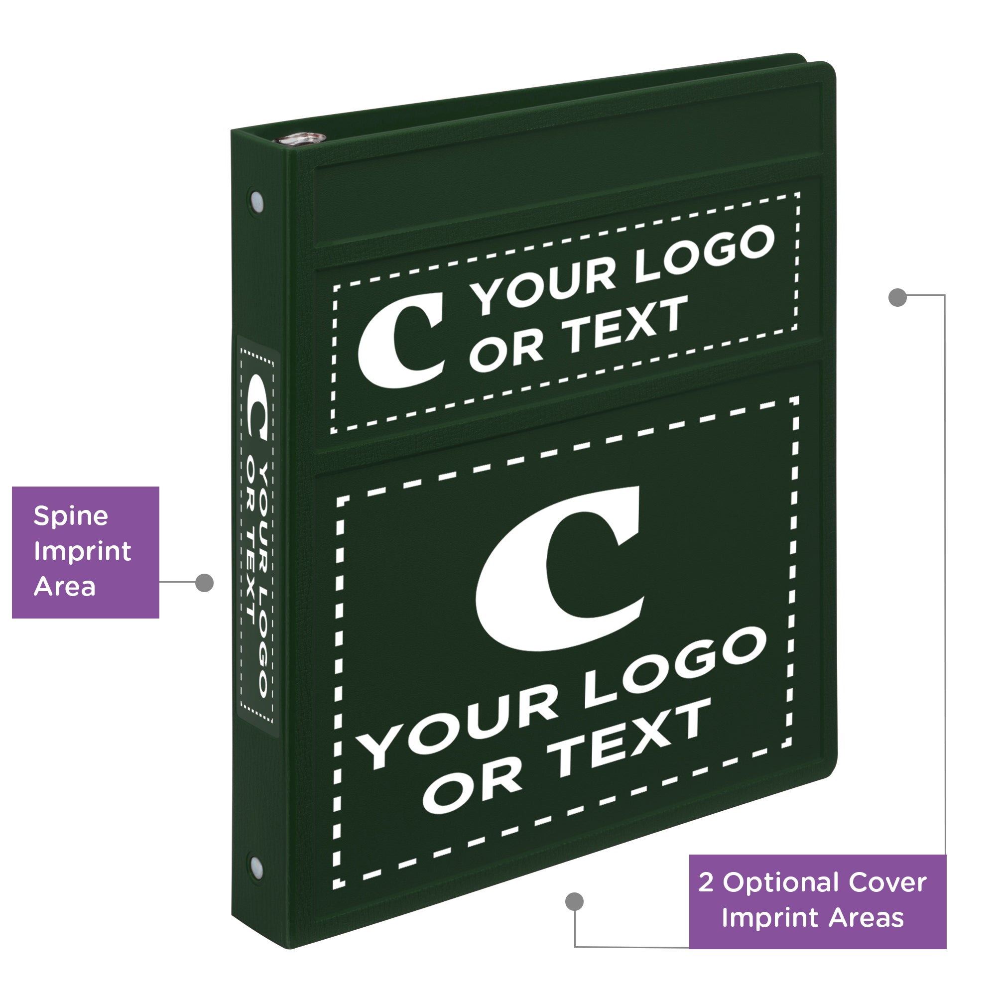 Custom 1-Inch Binder with Logo – Heavy Duty Side-Opening