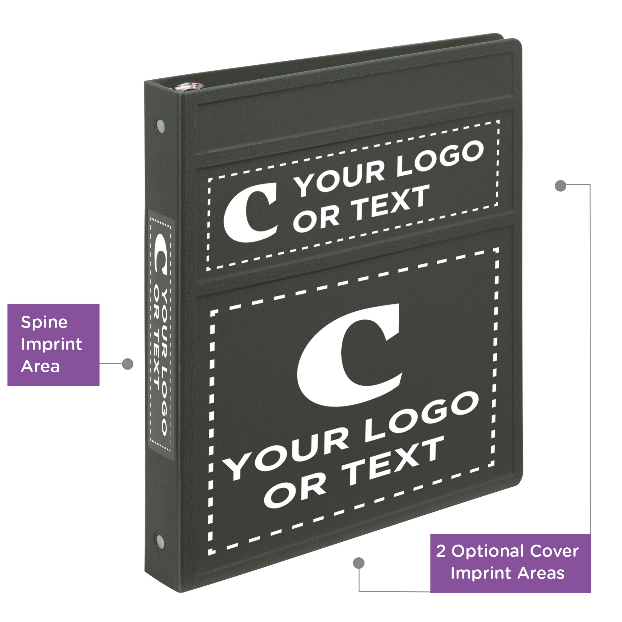 Custom 1-Inch Binder with Logo – Heavy Duty Side-Opening