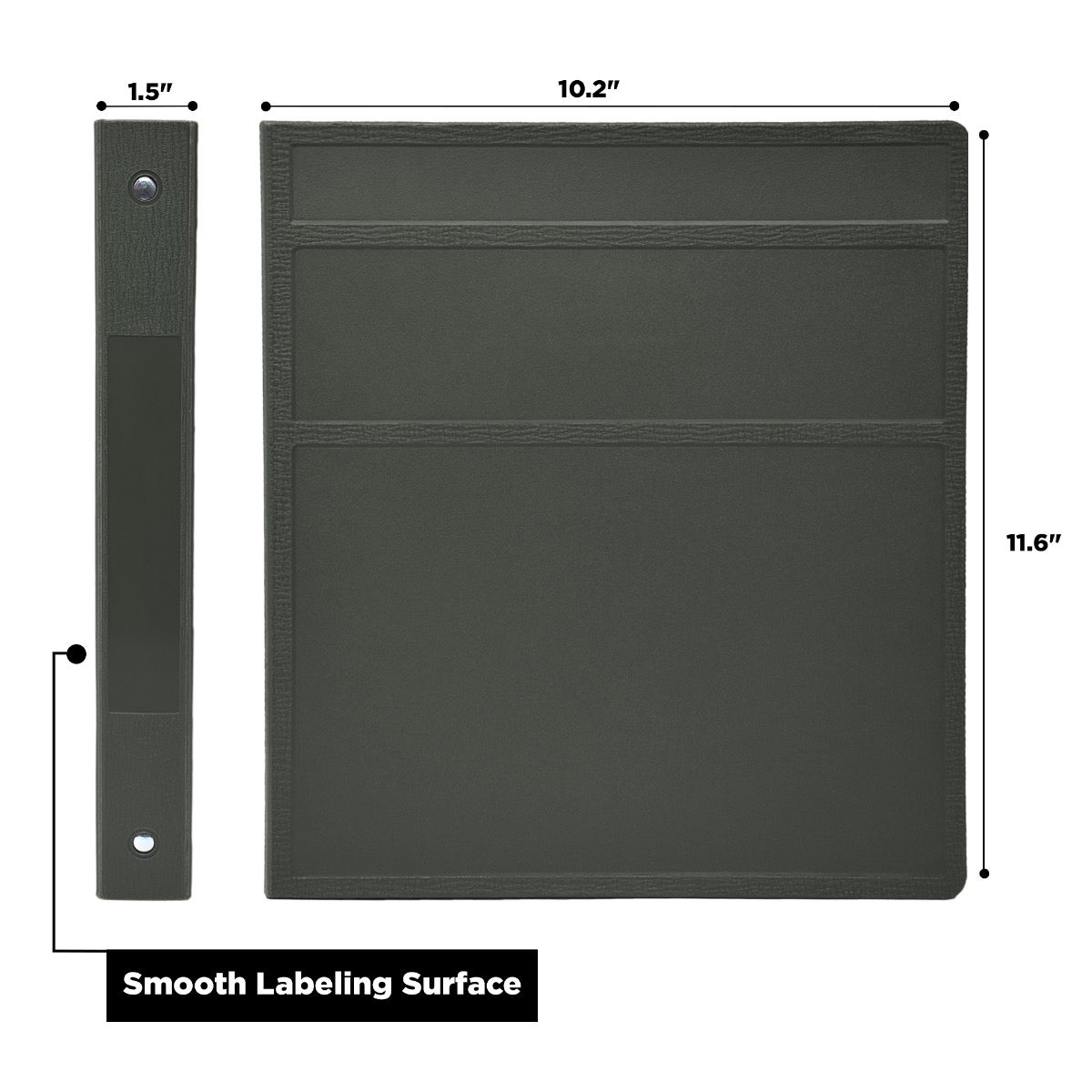 1-Inch Heavy Duty 3-Ring Binder for Medical Charting – Side Opening