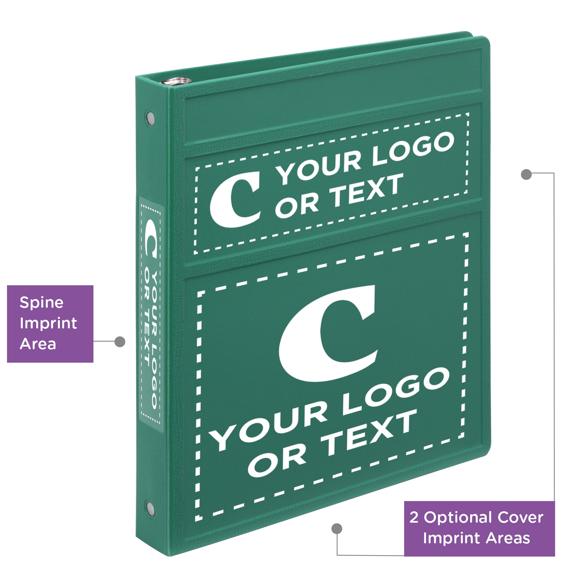 Custom 1-Inch Binder with Logo – Heavy Duty Side-Opening
