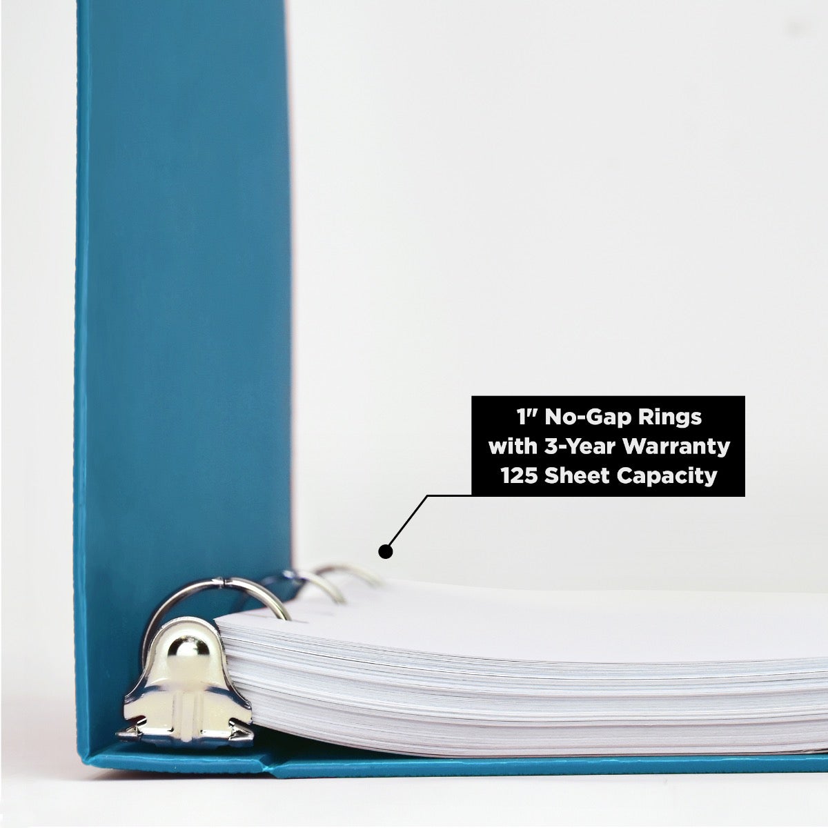1-Inch Heavy Duty 3-Ring Binder for Medical Charting – Side Opening