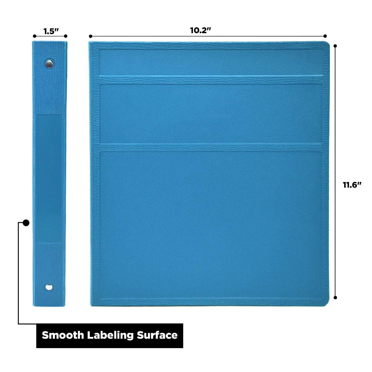 1-Inch Heavy Duty 3-Ring Binder for Medical Charting – Side Opening