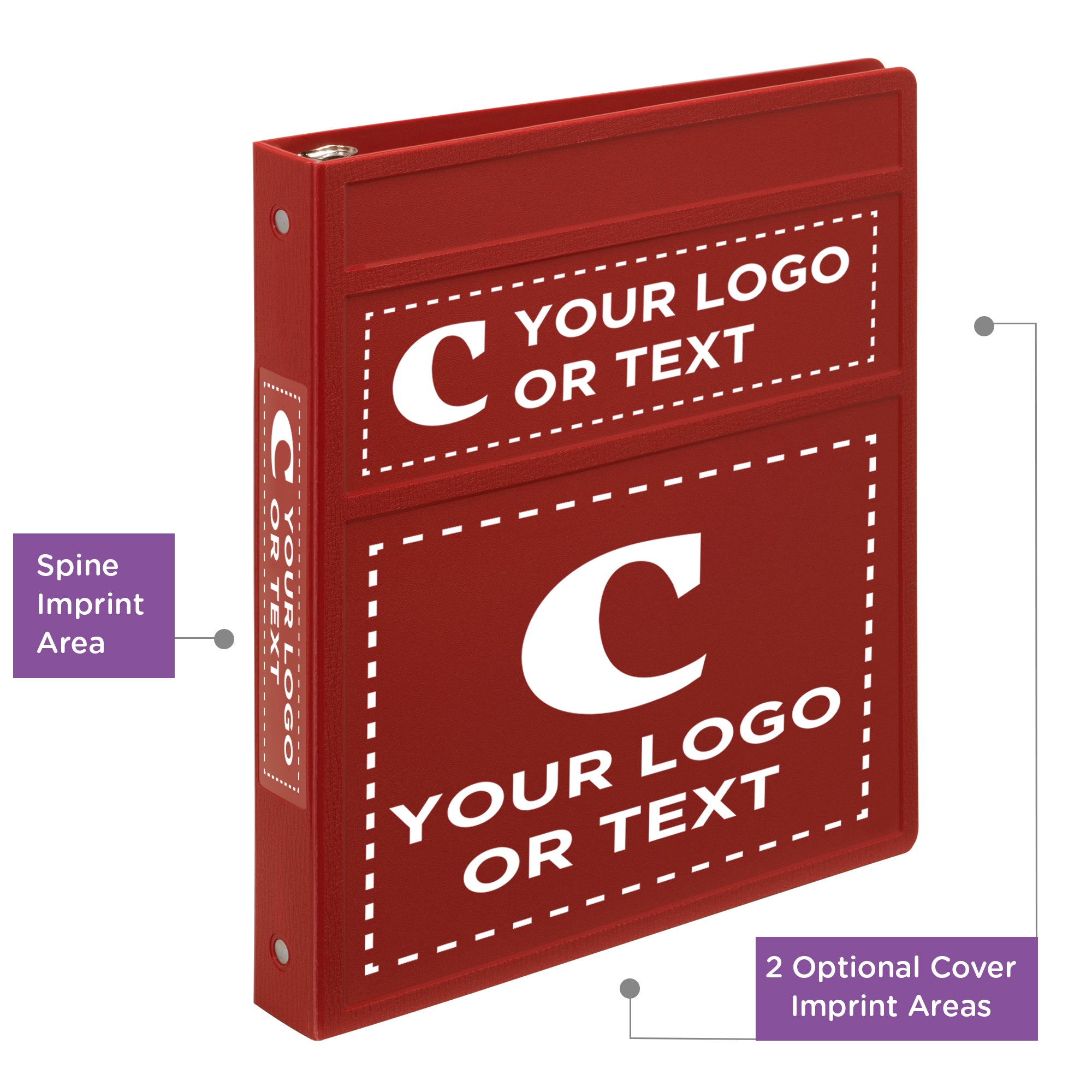 Custom 1-Inch Binder with Logo – Heavy Duty Side-Opening