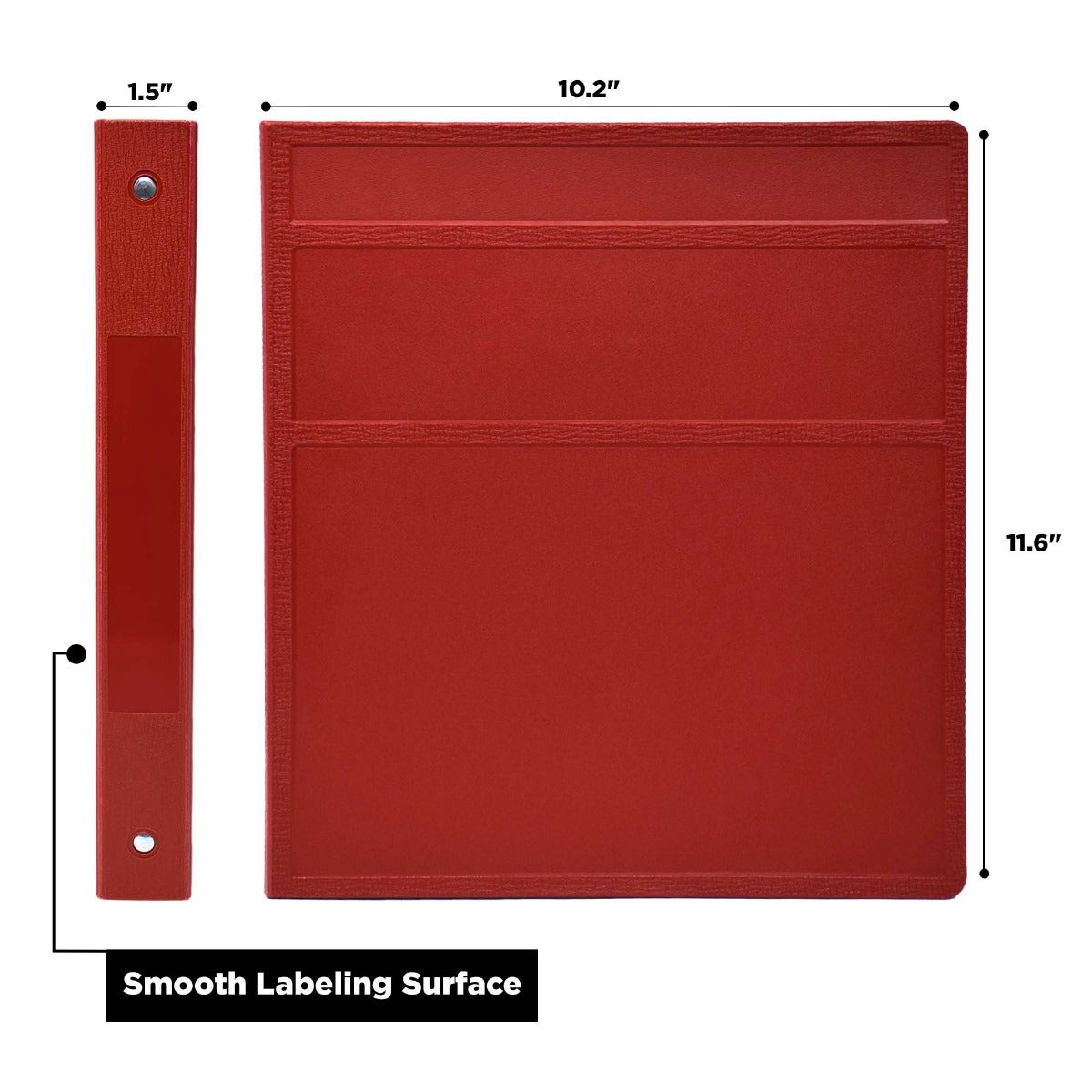 1-Inch Heavy Duty 3-Ring Binder for Medical Charting – Side Opening