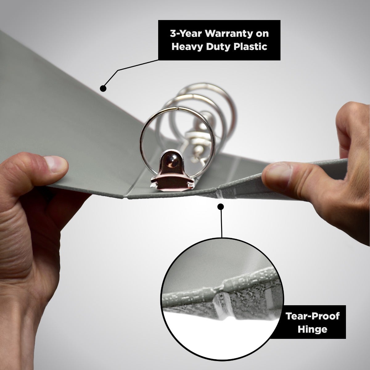 1-Inch Heavy Duty 3-Ring Binder for Medical Charting – Top Opening
