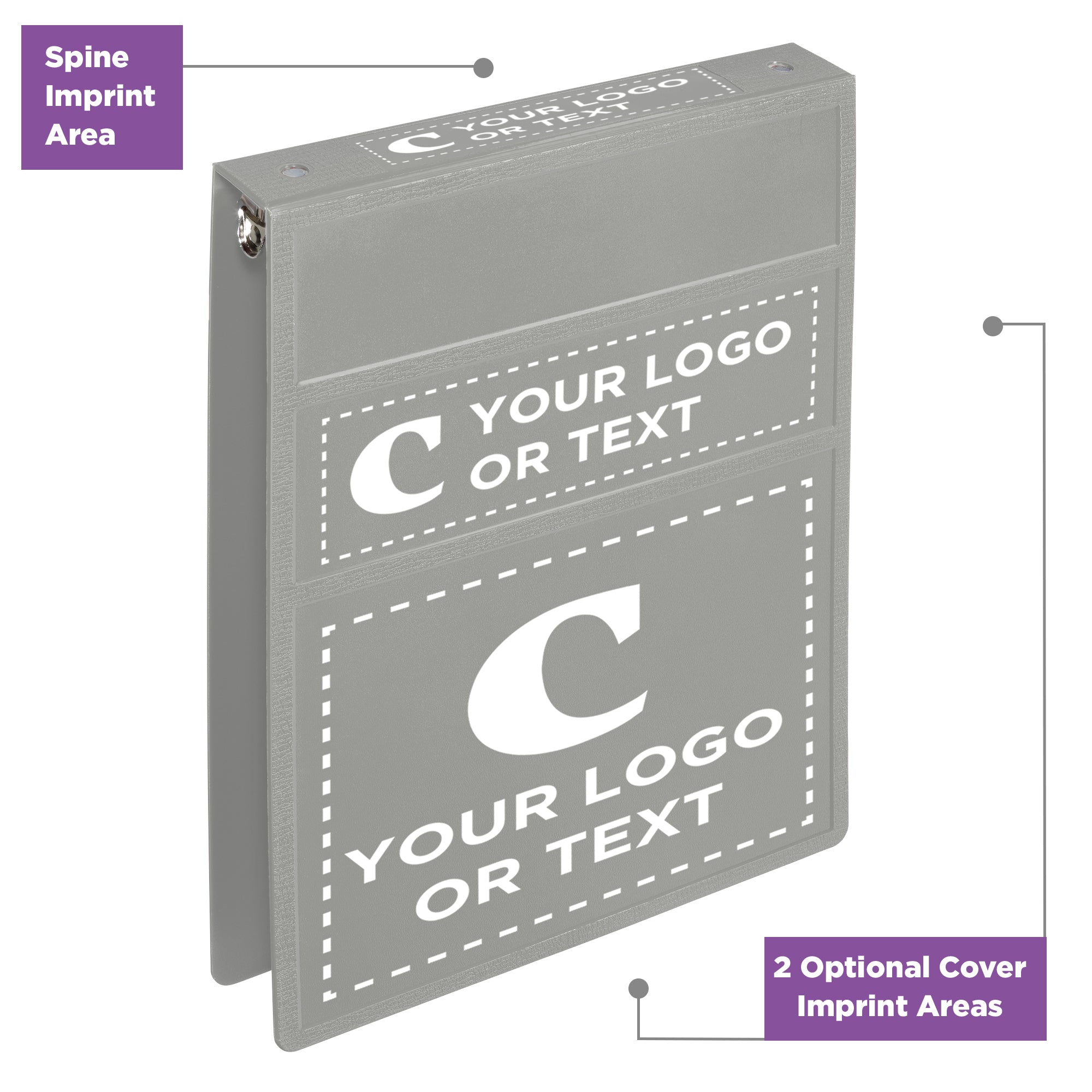 Custom 1-Inch Binder with Logo – Heavy Duty Top-Opening