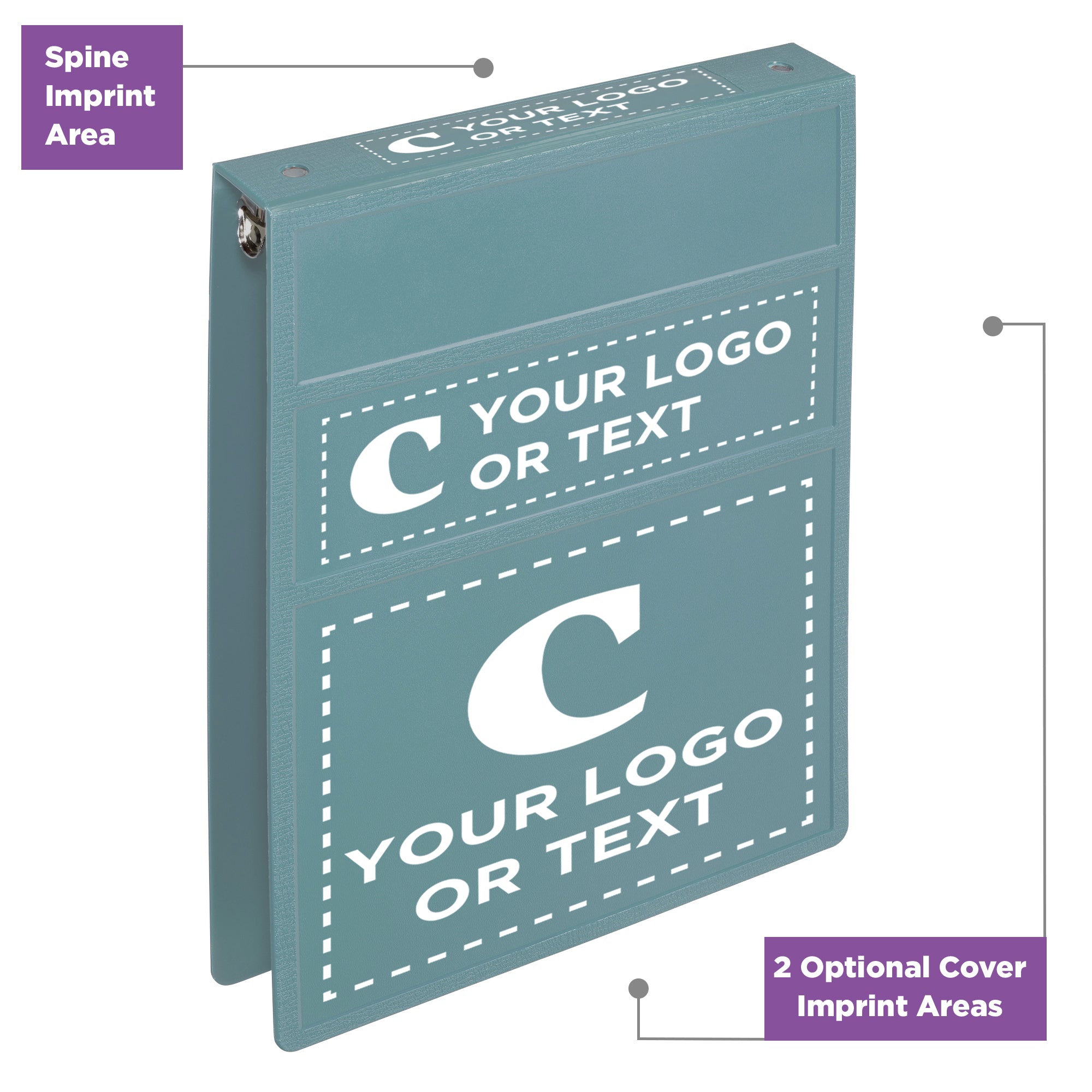 Custom 1-Inch Binder with Logo – Heavy Duty Top-Opening
