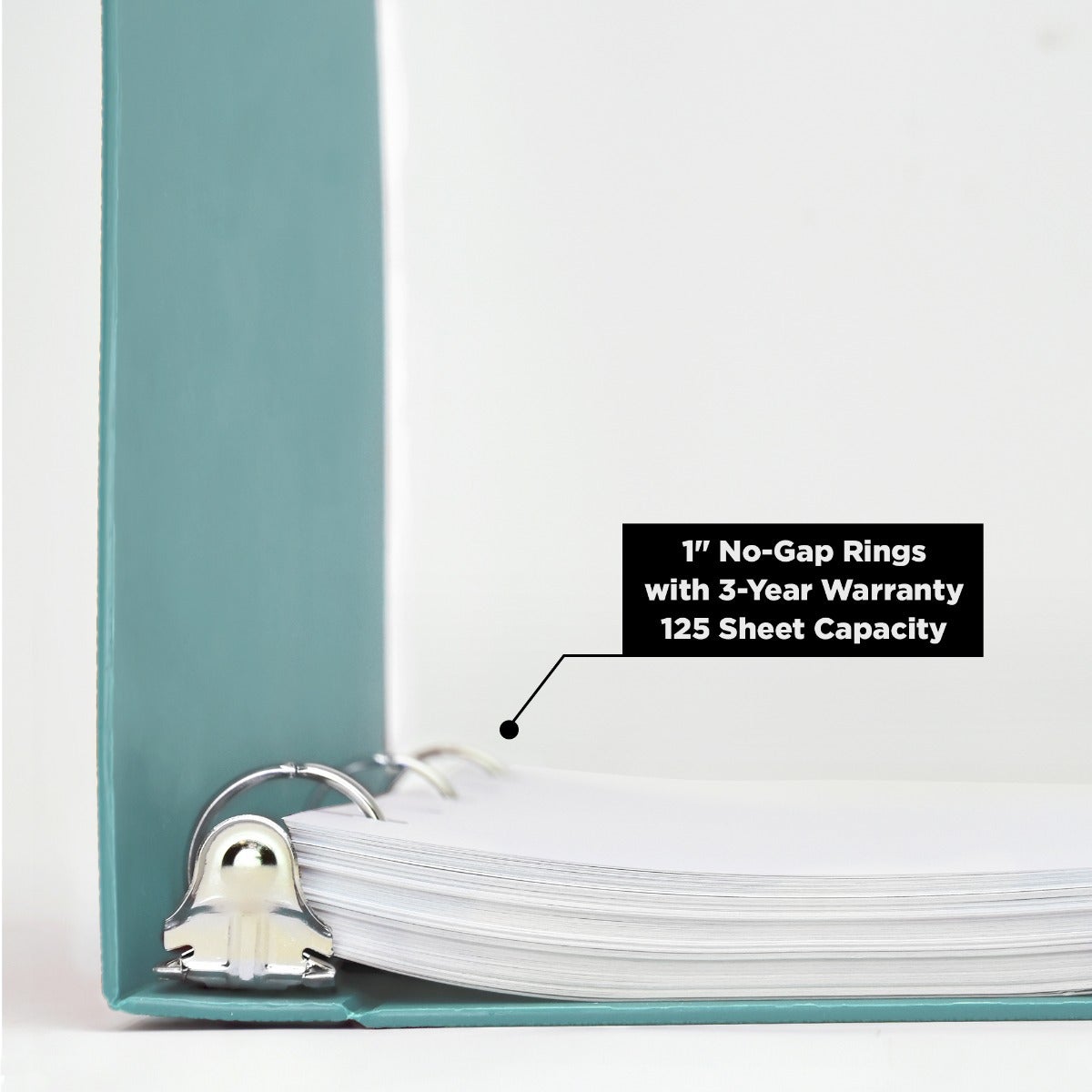 1-Inch Heavy Duty 3-Ring Binder for Medical Charting – Top Opening