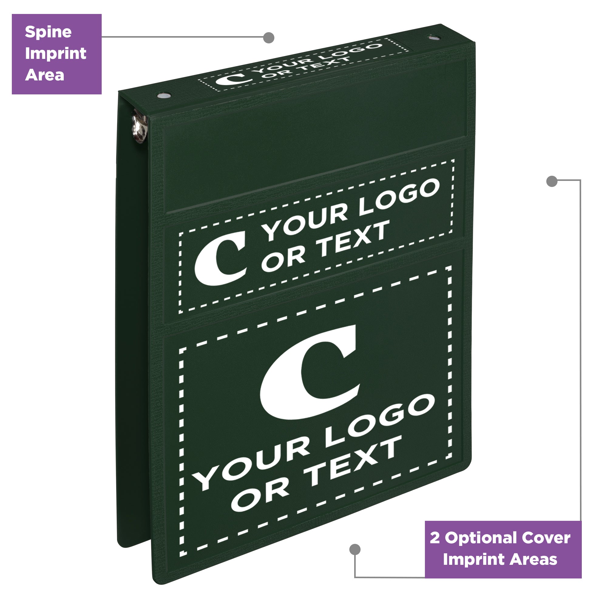 Custom 1-Inch Binder with Logo – Heavy Duty Top-Opening