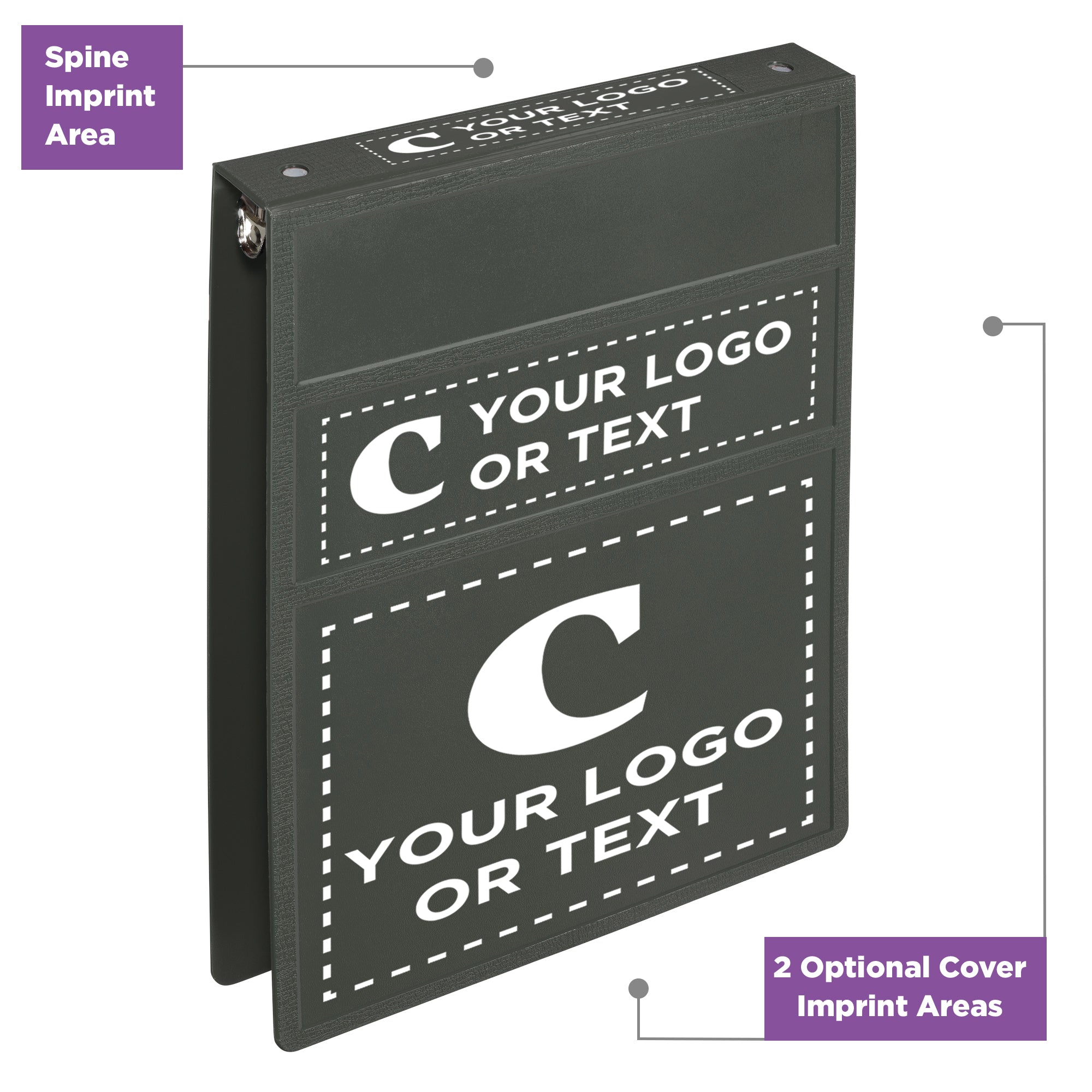 Custom 1-Inch Binder with Logo – Heavy Duty Top-Opening