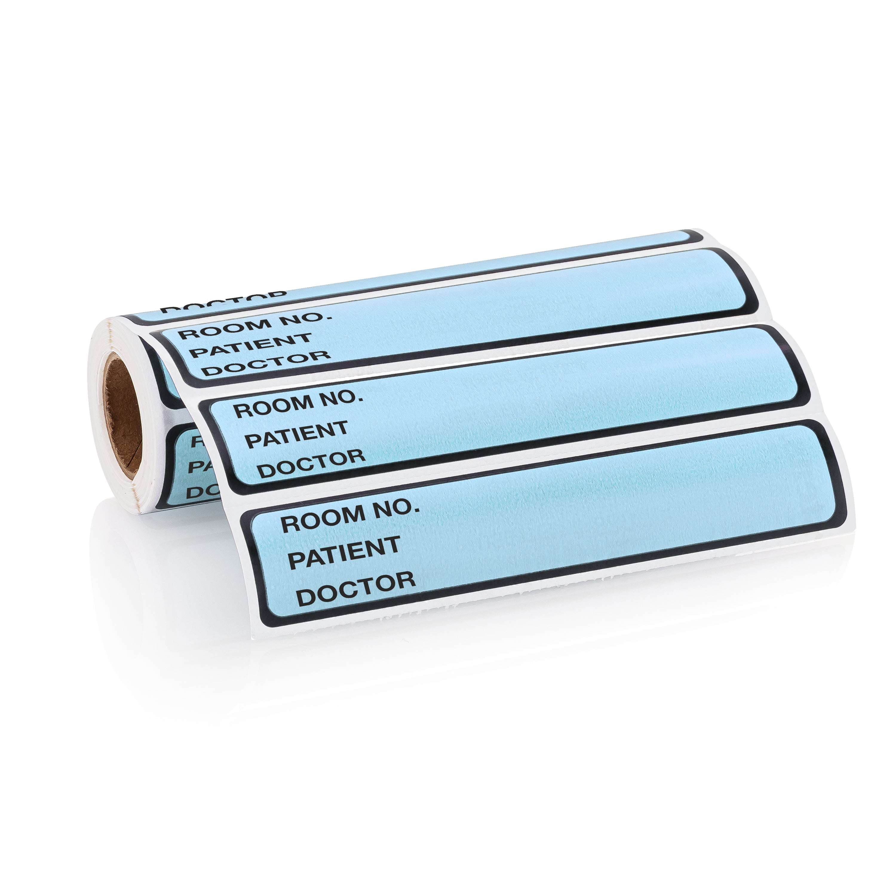 Room No. / Patient / Doctor Preprinted ID Labels for 1” Ring Binder Spines - Roll of 200