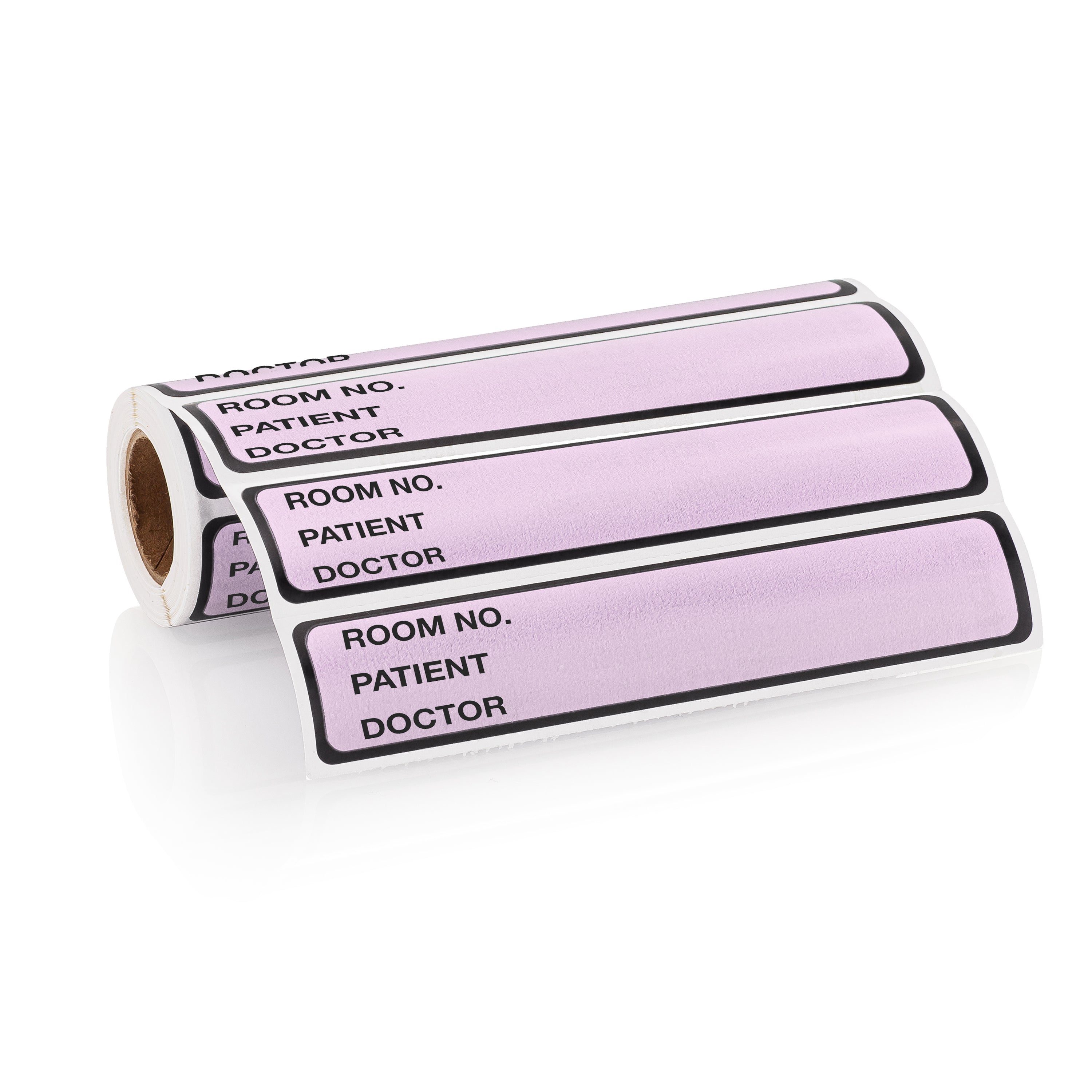 Room No. / Patient / Doctor Preprinted ID Labels for 1” Ring Binder Spines - Roll of 200