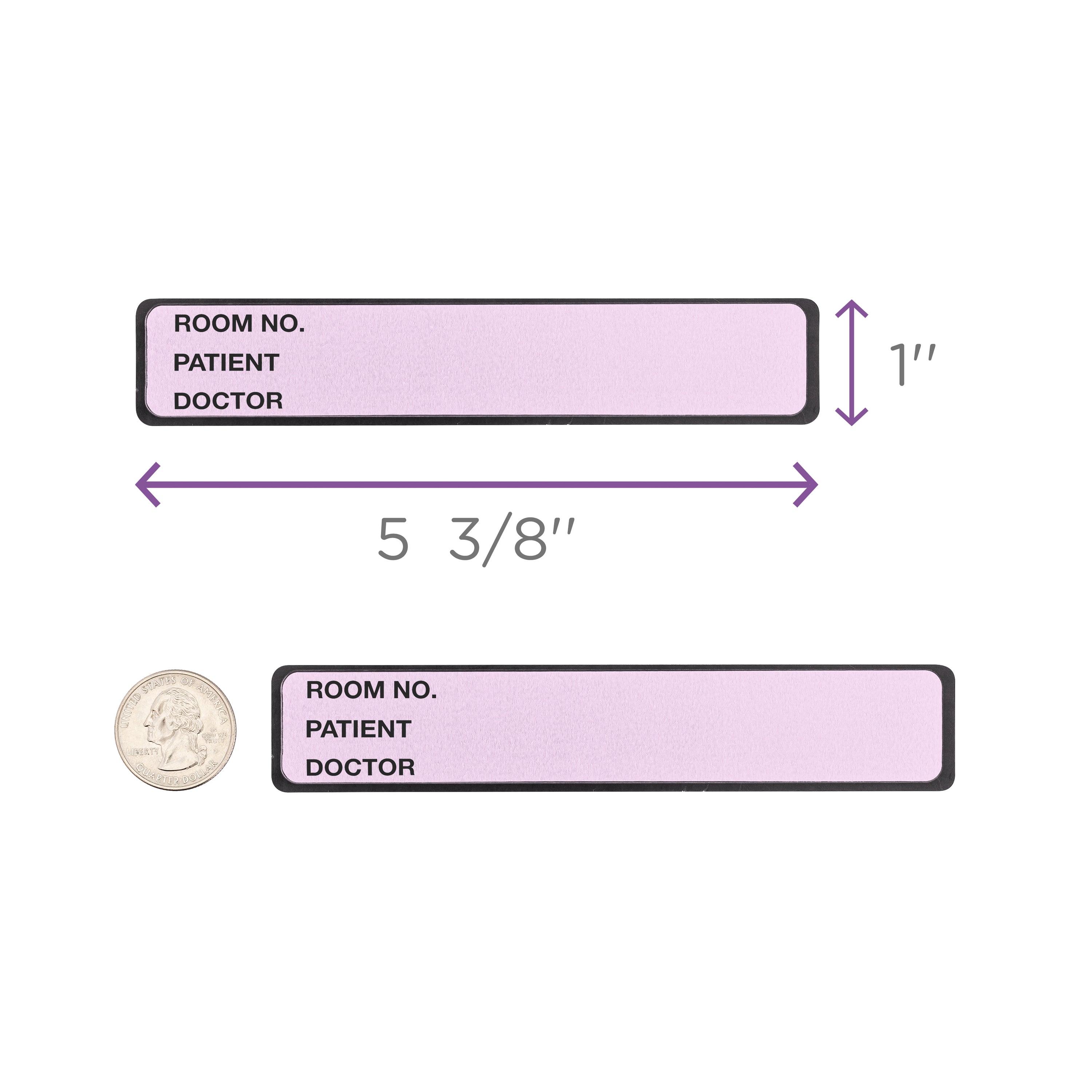 Room No. / Patient / Doctor Preprinted ID Labels for 1” Ring Binder Spines - Roll of 200
