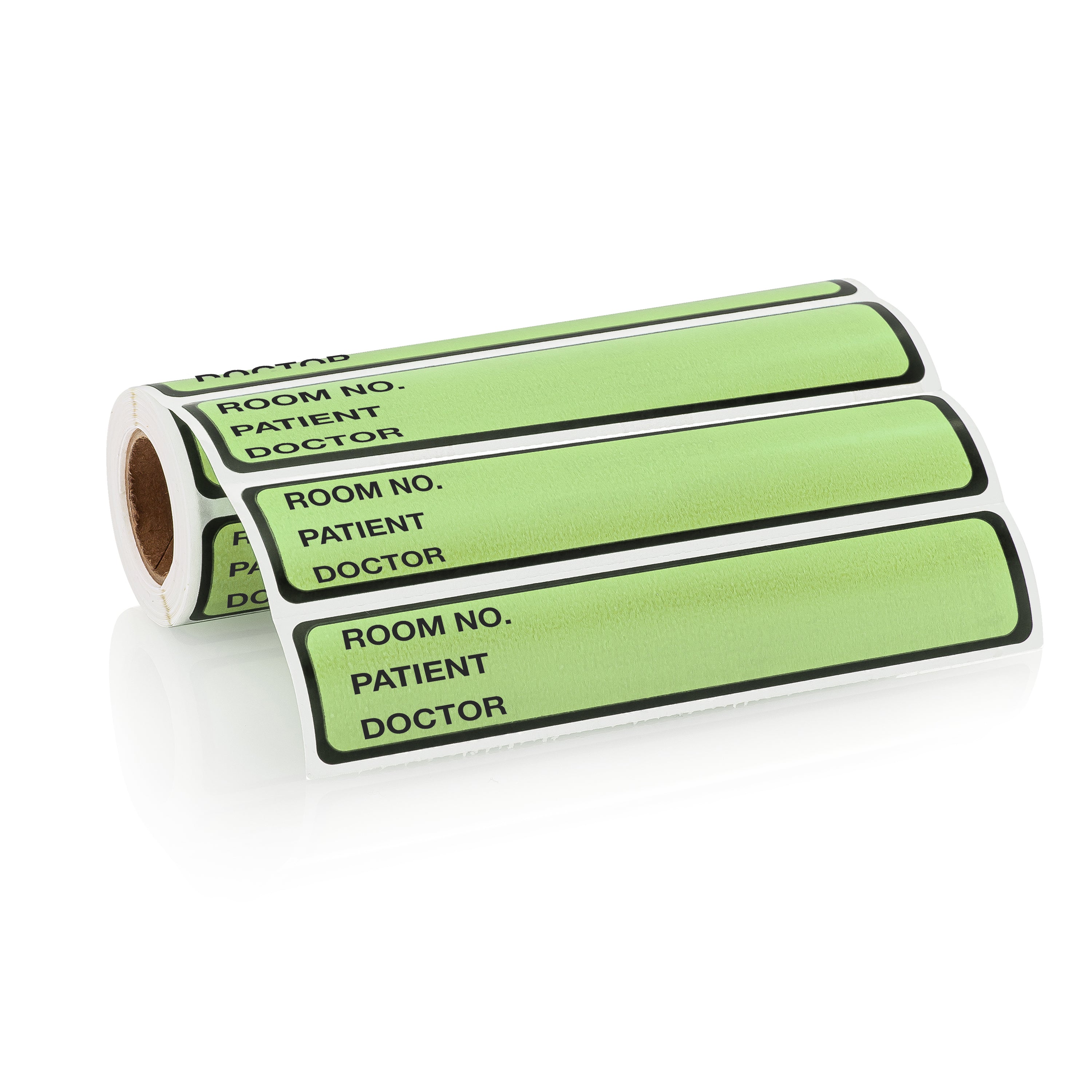 Room No. / Patient / Doctor Preprinted ID Labels for 1” Ring Binder Spines - Roll of 200
