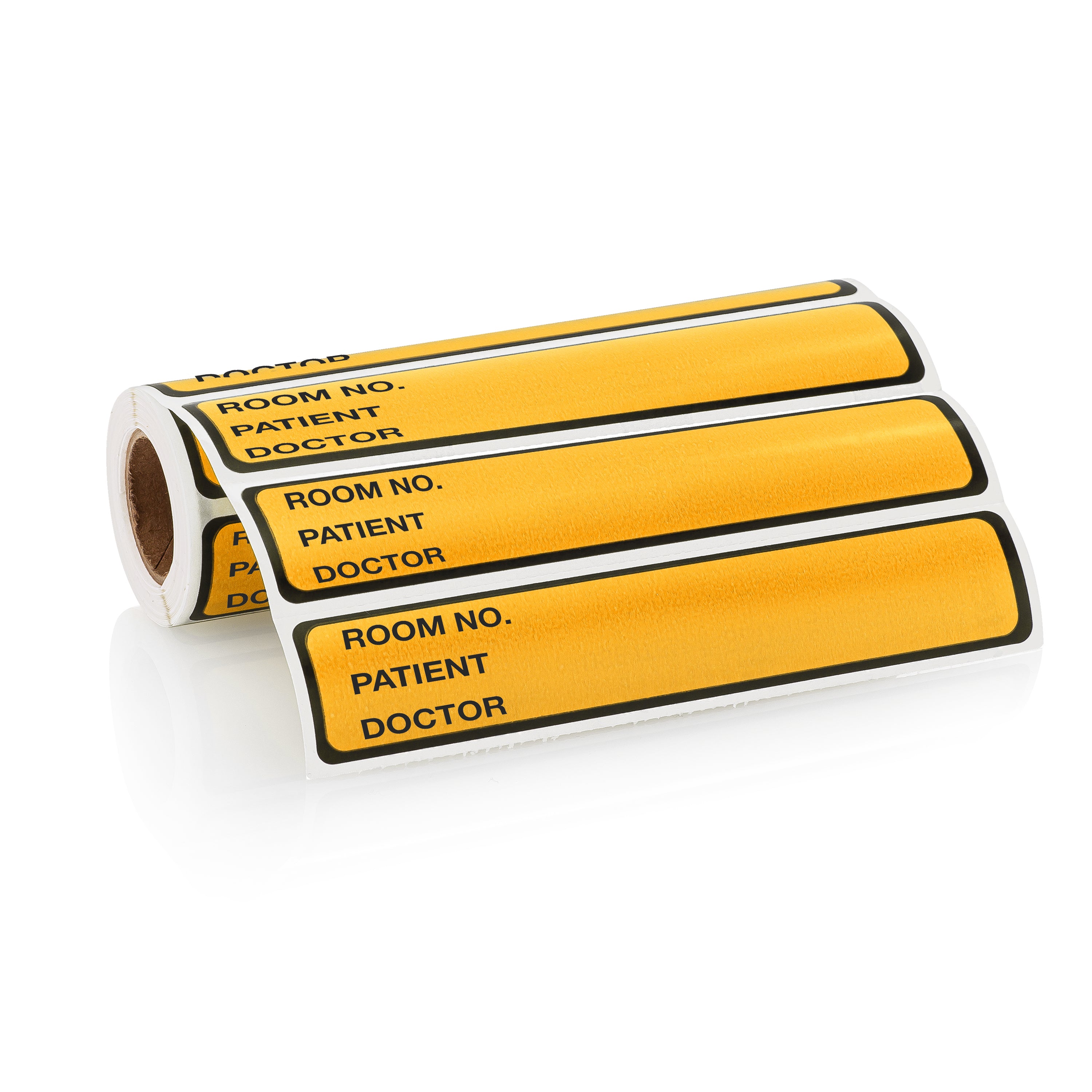 Room No. / Patient / Doctor Preprinted ID Labels for 1” Ring Binder Spines - Roll of 200