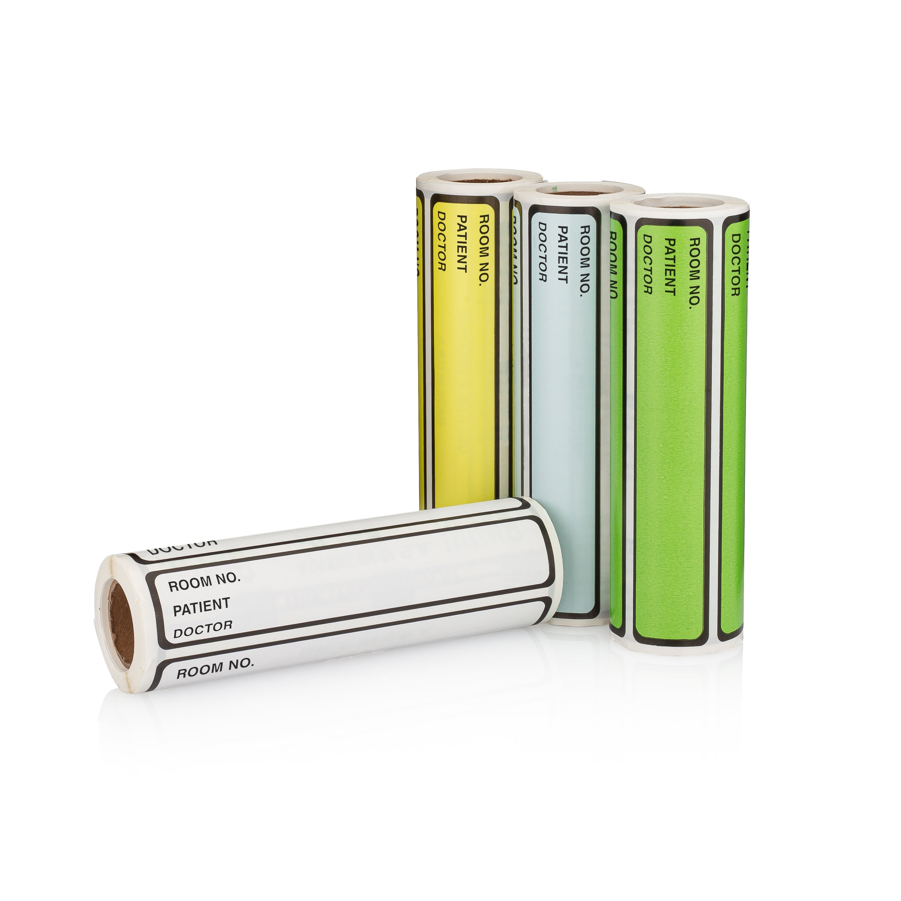 Room No. / Patient / Doctor Preprinted ID Labels for 1” Ring Binder Spines - Roll of 200