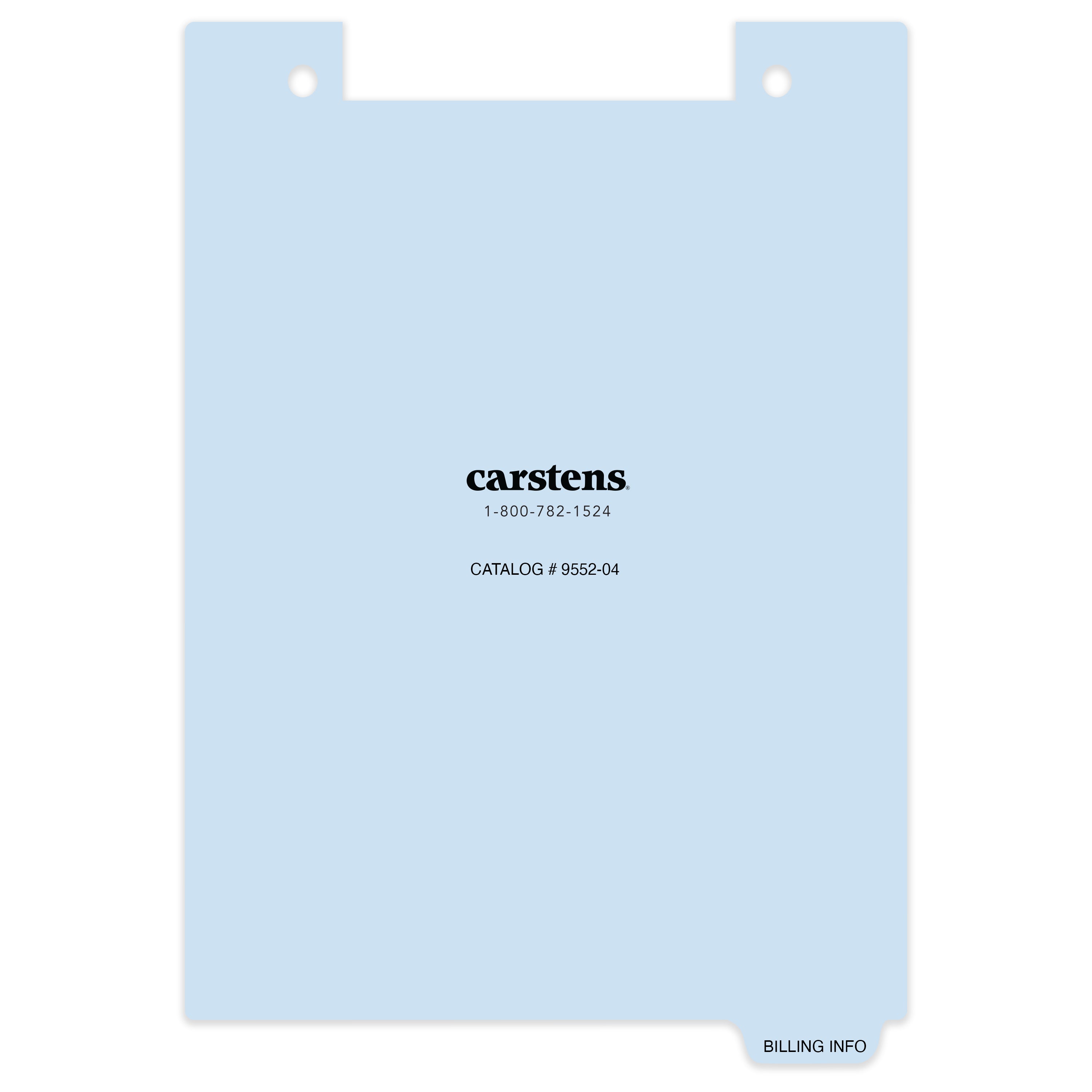Carstens Patient Chart Clipboard Individual Divider Tabs, US Letter