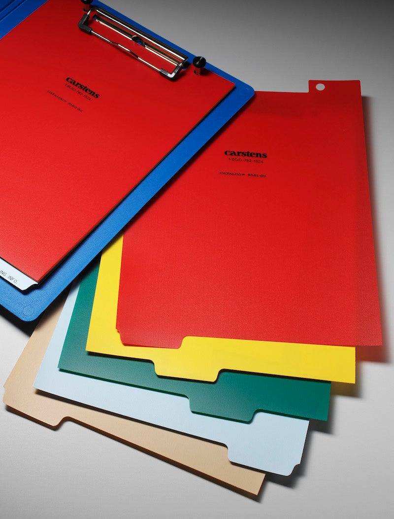 Heavy Duty Plastic Blank Divider Sets for Letter Size Clipboards