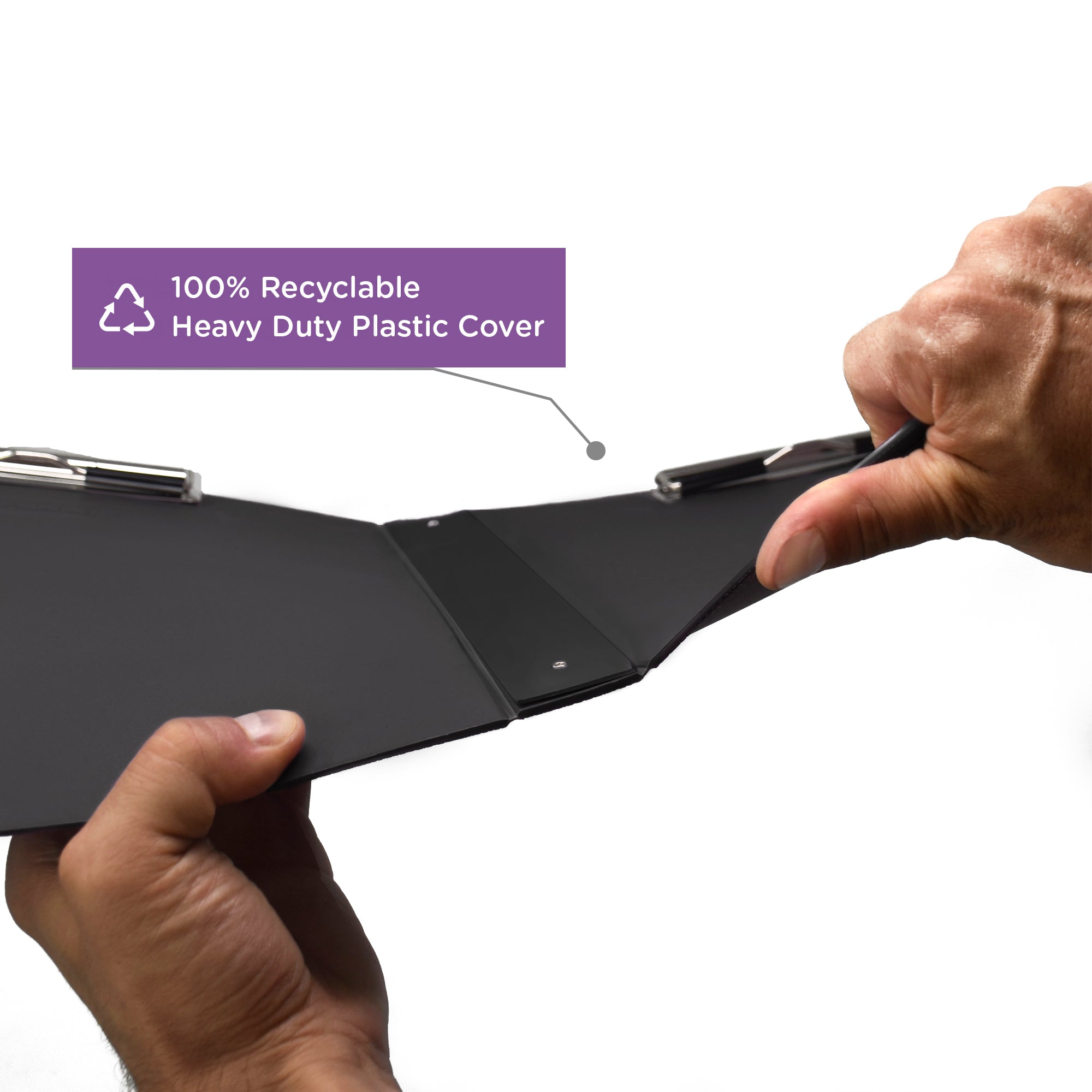 Heavy Duty Book Style Clipboard with Cover, Double Sided