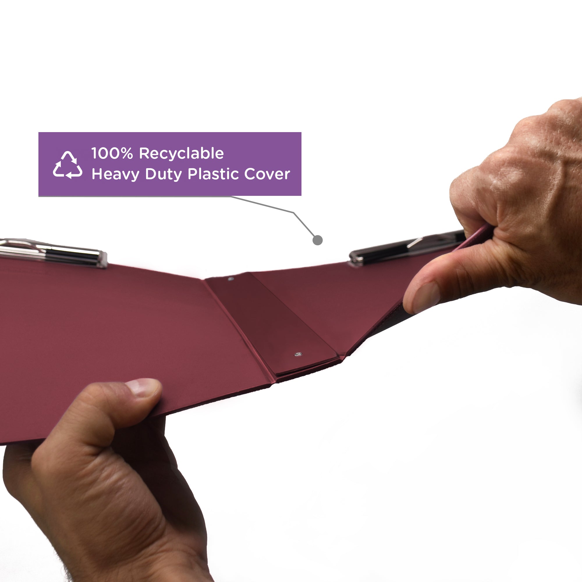 Heavy Duty Book Style Clipboard with Cover, Double Sided