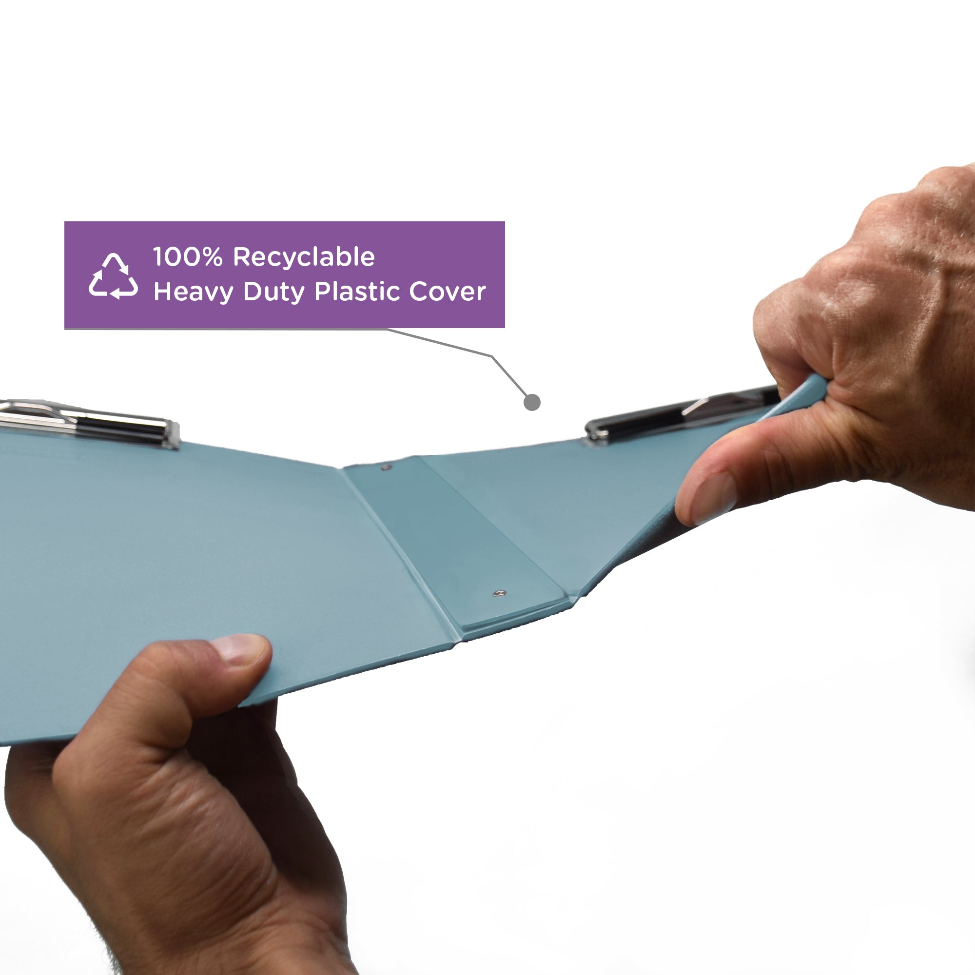 Heavy Duty Book Style Clipboard with Cover, Double Sided