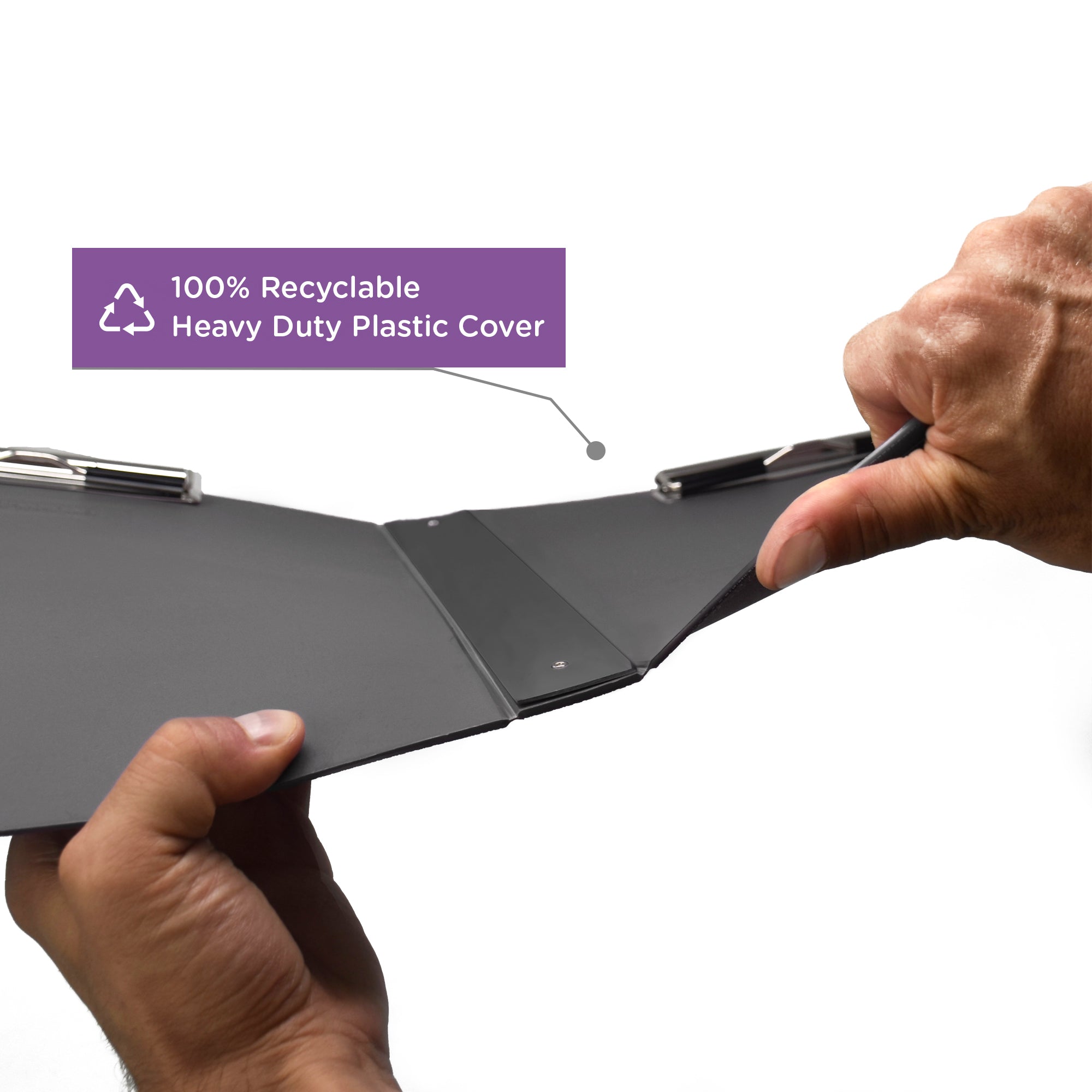 Heavy Duty Book Style Clipboard with Cover, Double Sided