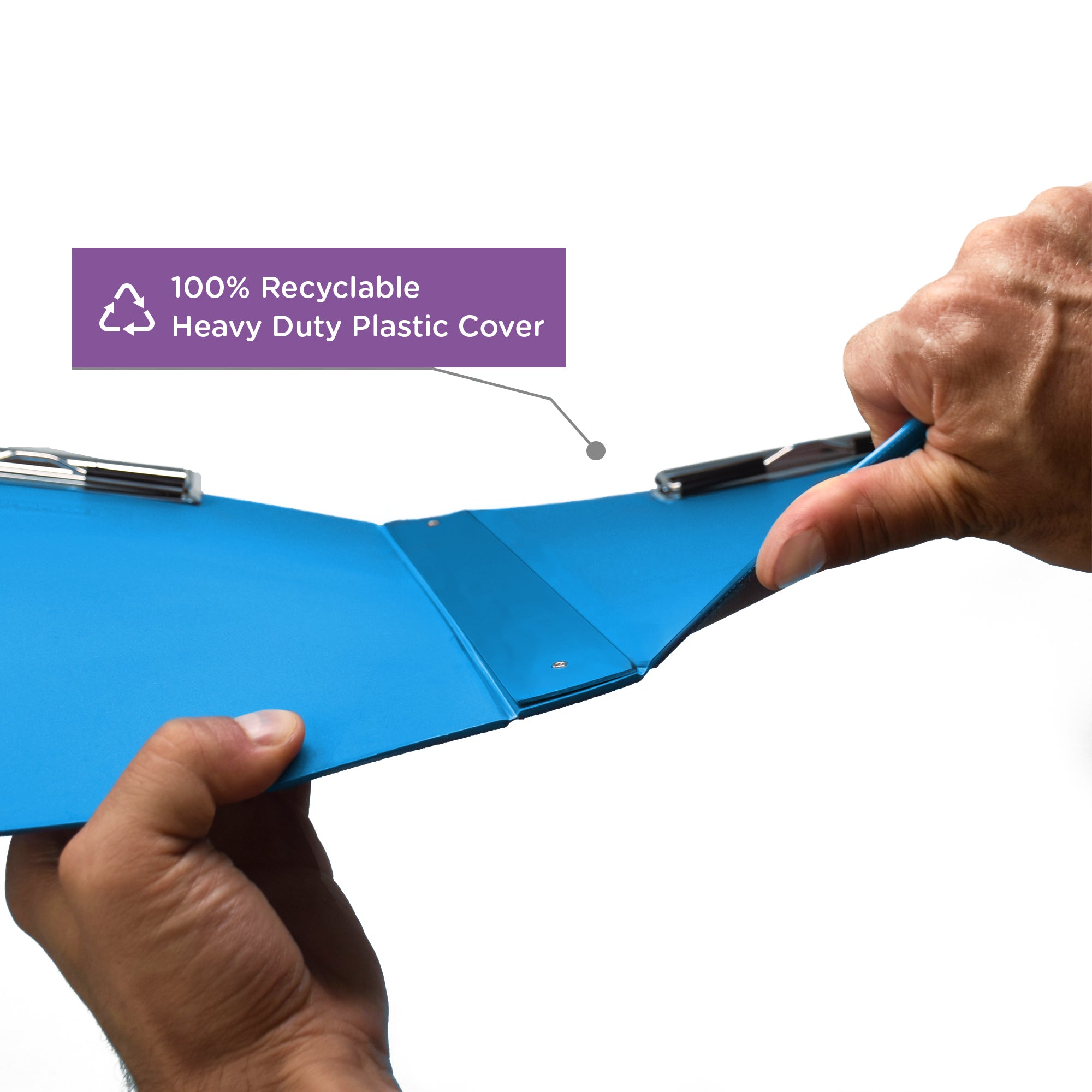 Heavy Duty Book Style Clipboard with Cover, Double Sided