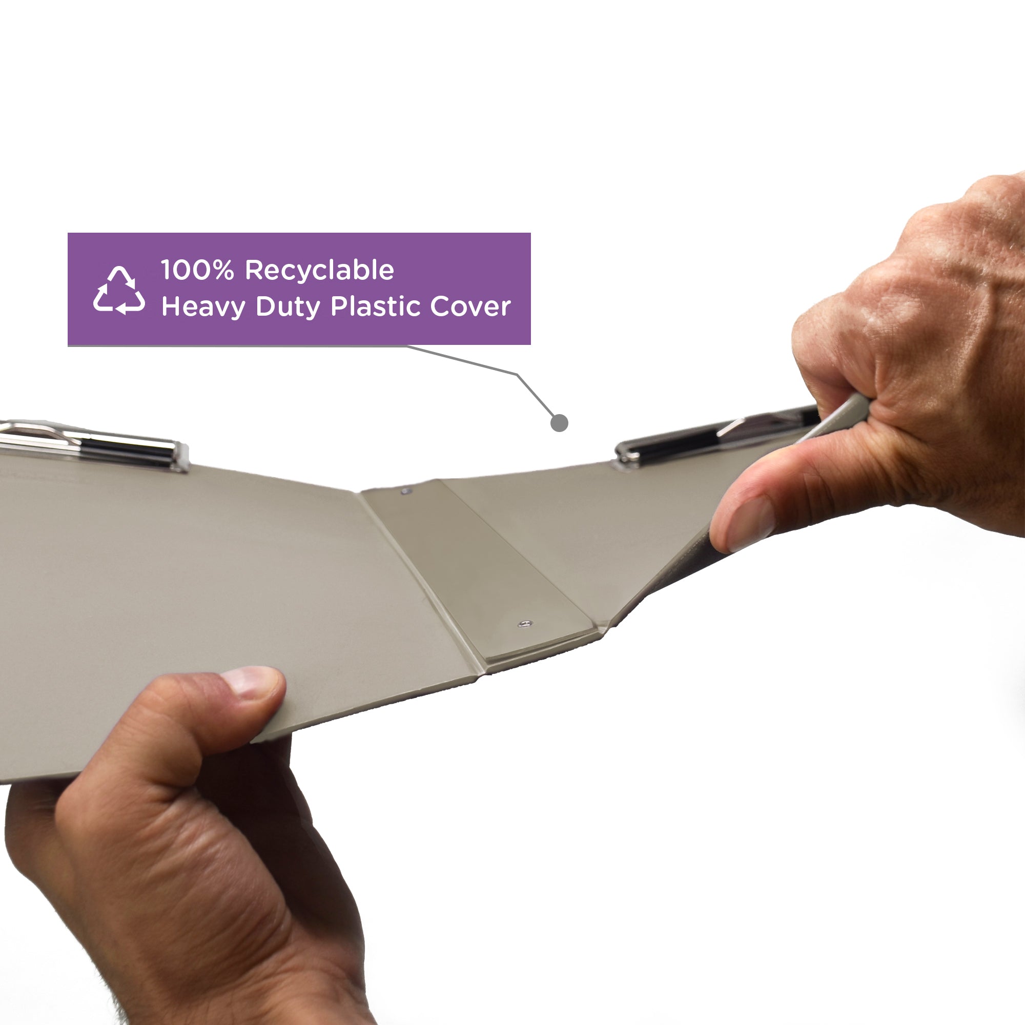 Heavy Duty Book Style Clipboard with Cover, Double Sided