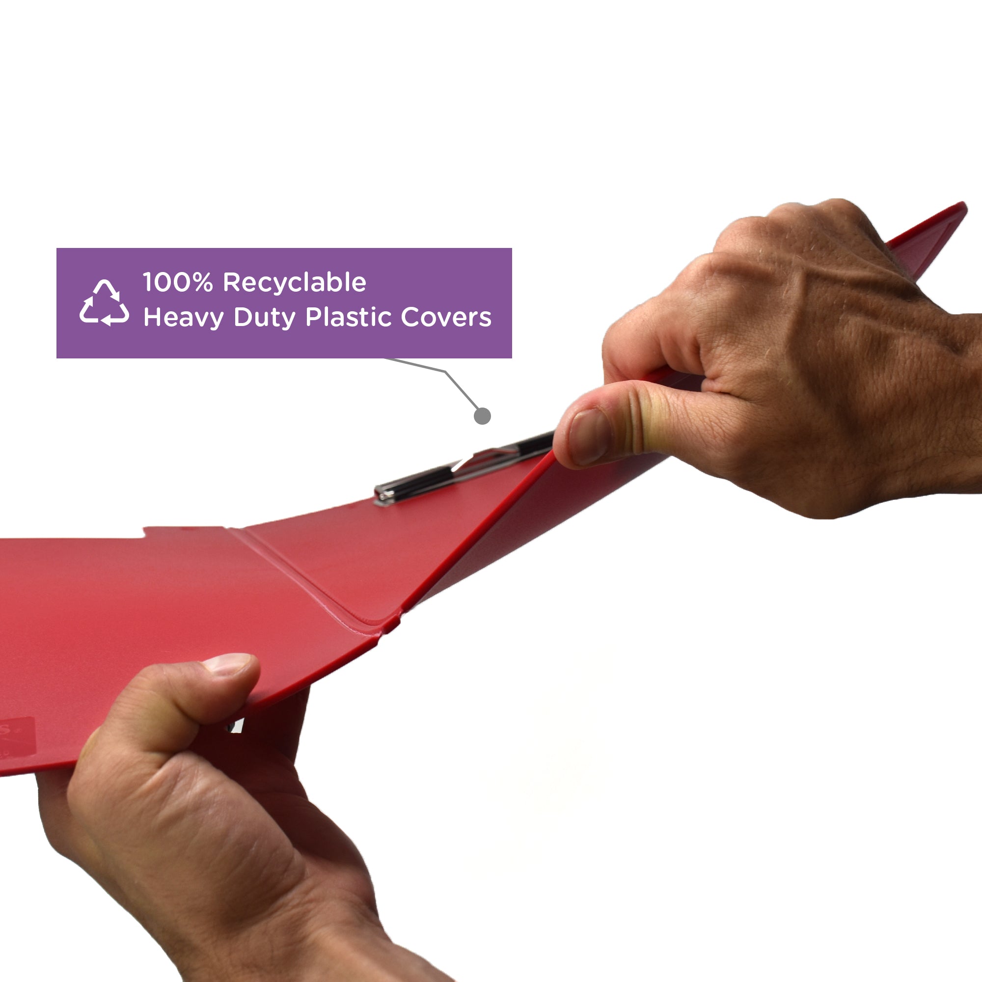 Custom Low-Profile Clipboard with Cover – Plastic