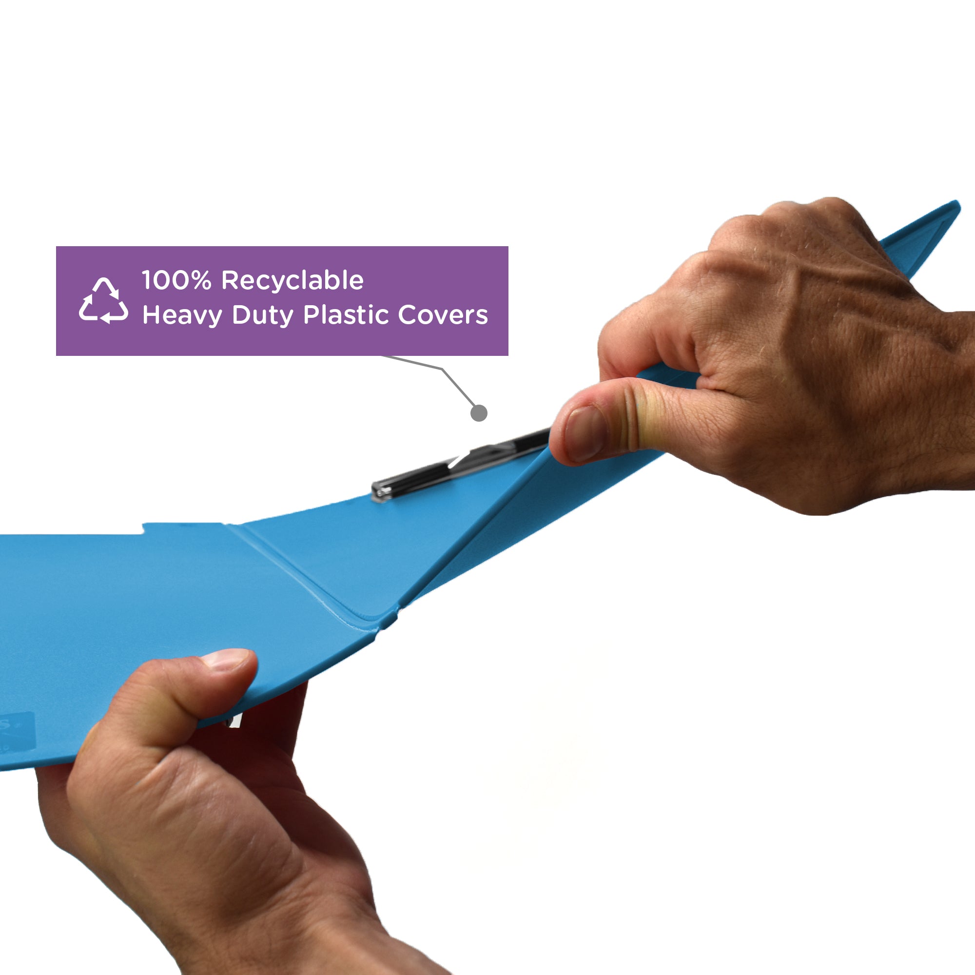 Custom Low-Profile Clipboard with Cover – Plastic