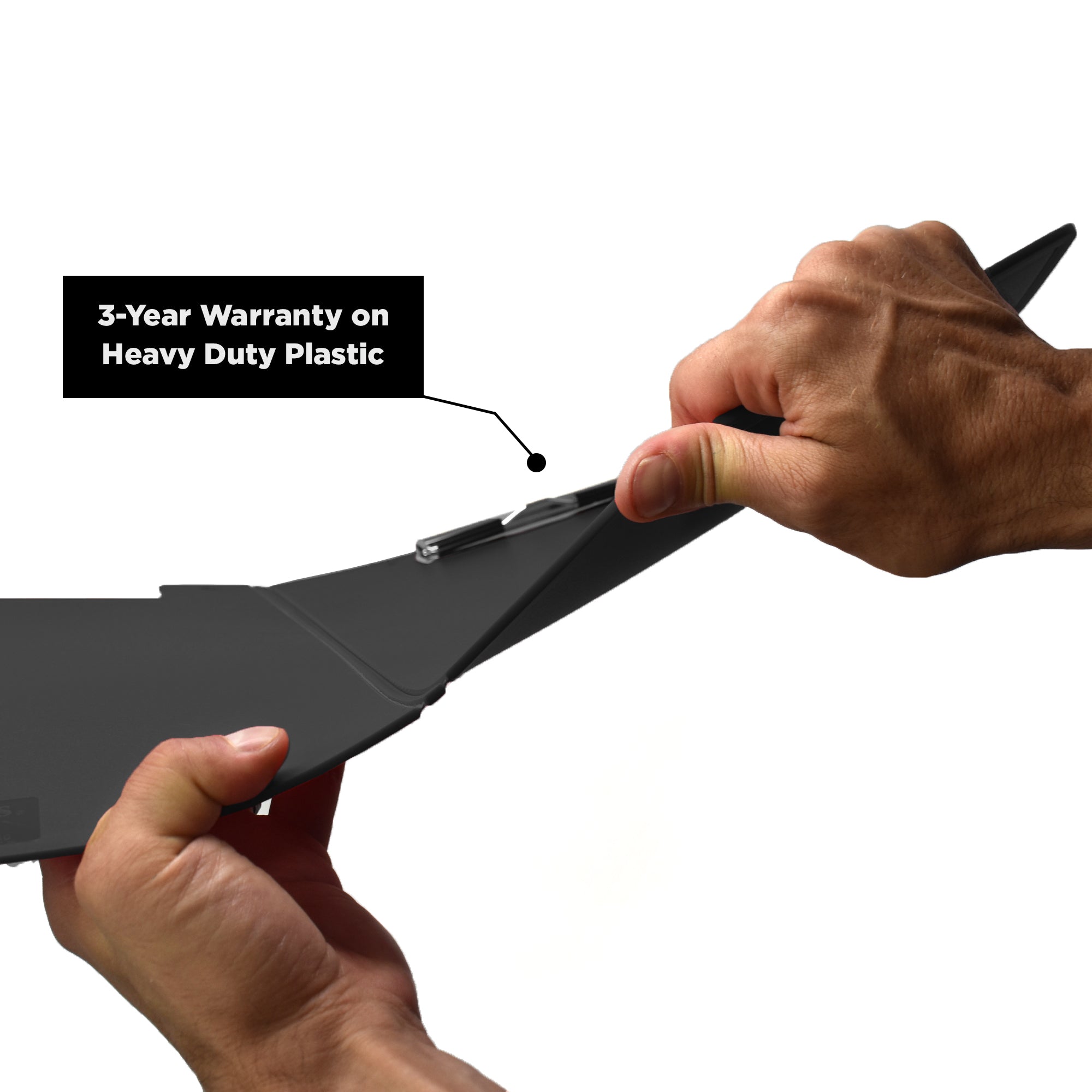 Heavy Duty Low-Profile Clipboard with Cover – Plastic