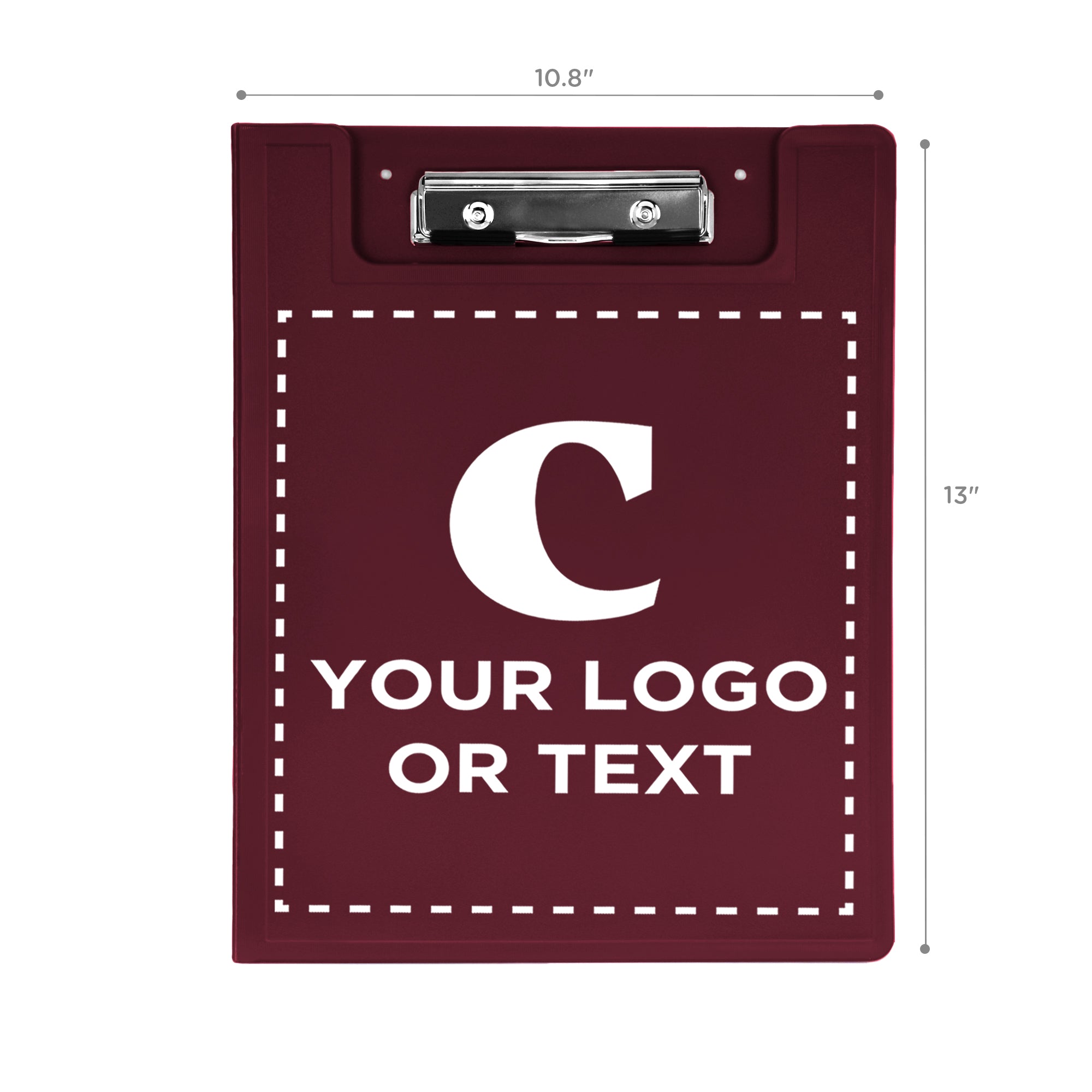 Custom Low-Profile Clipboard with Cover – Plastic