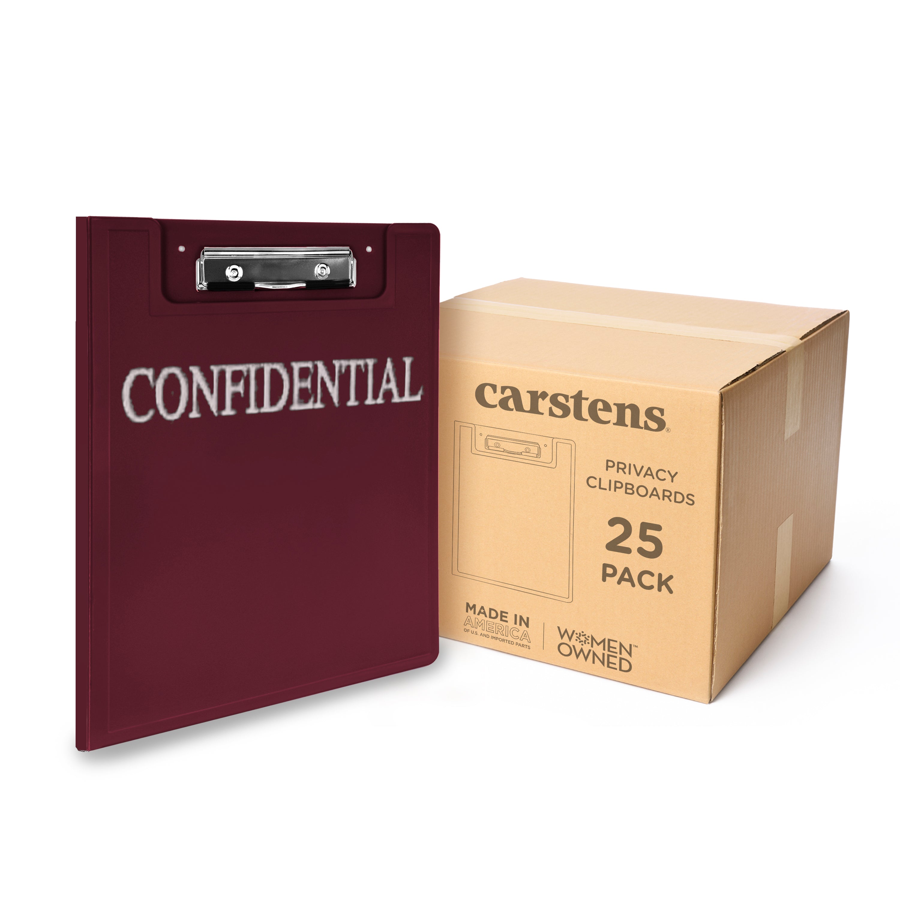 Heavy Duty Low-Profile Privacy Clipboard Confidential