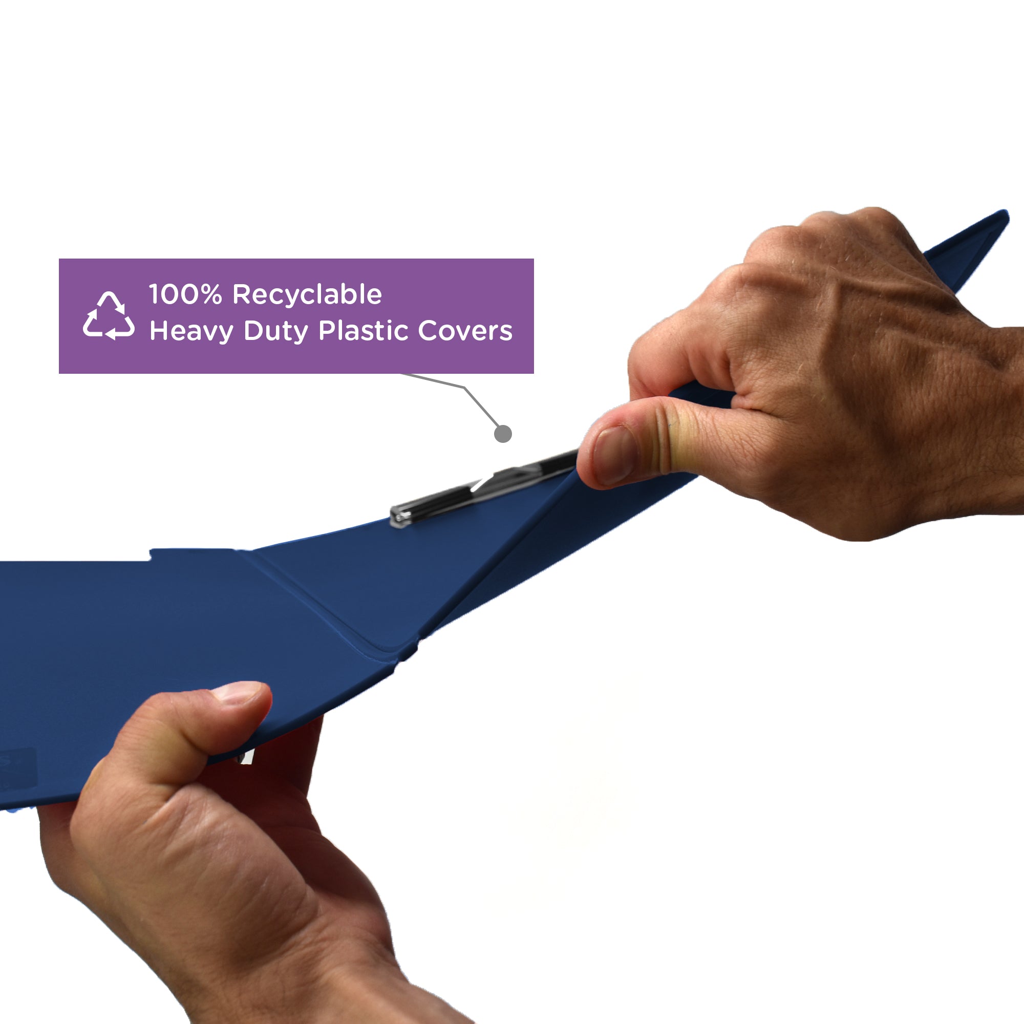 Custom Low-Profile Clipboard with Cover – Plastic