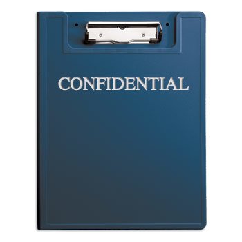 Heavy Duty Low-Profile Privacy Clipboard Confidential