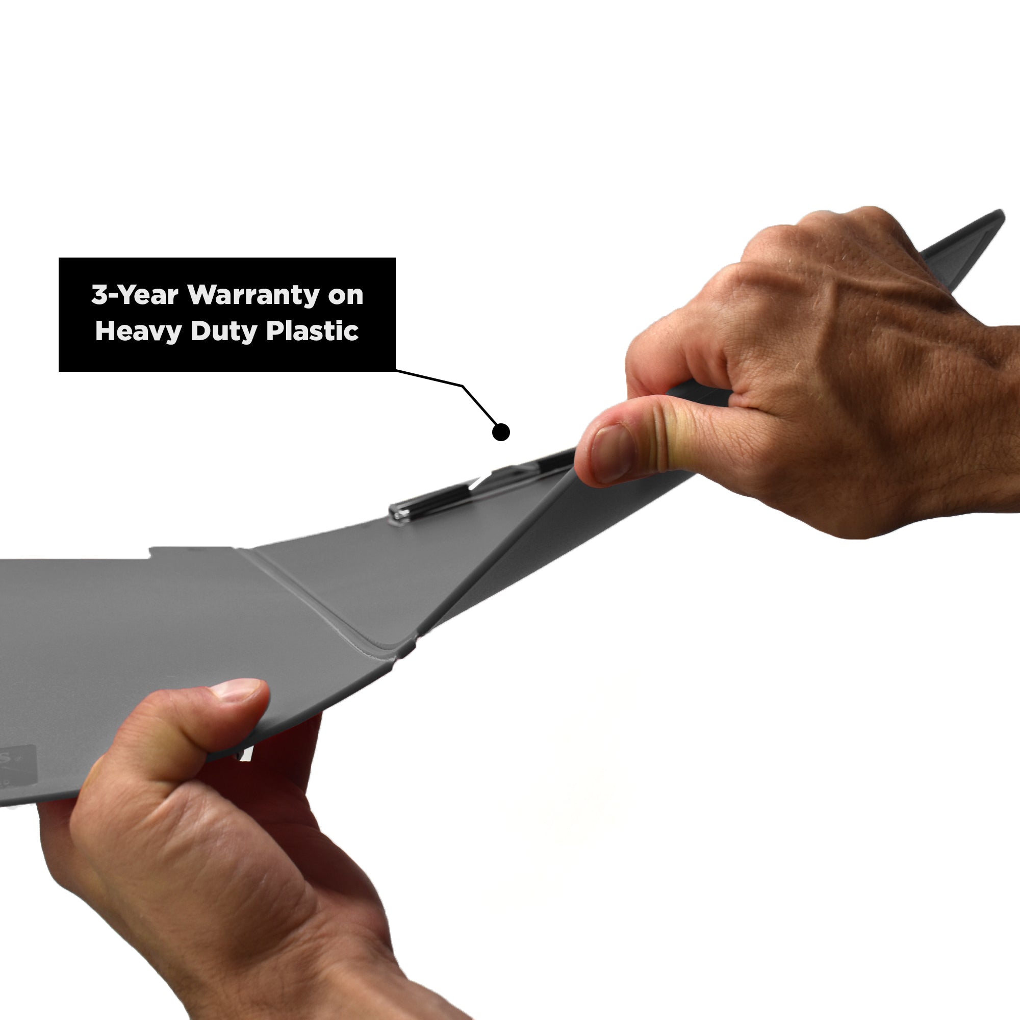 Heavy Duty Low-Profile Clipboard with Cover – Plastic