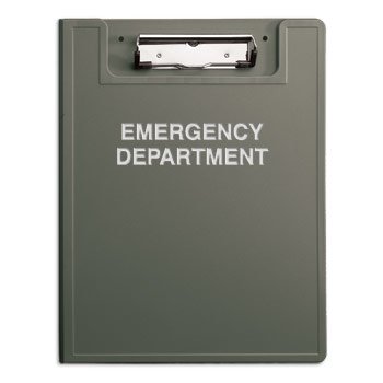 Heavy Duty Low-Profile Privacy Clipboard For Emergency Departments